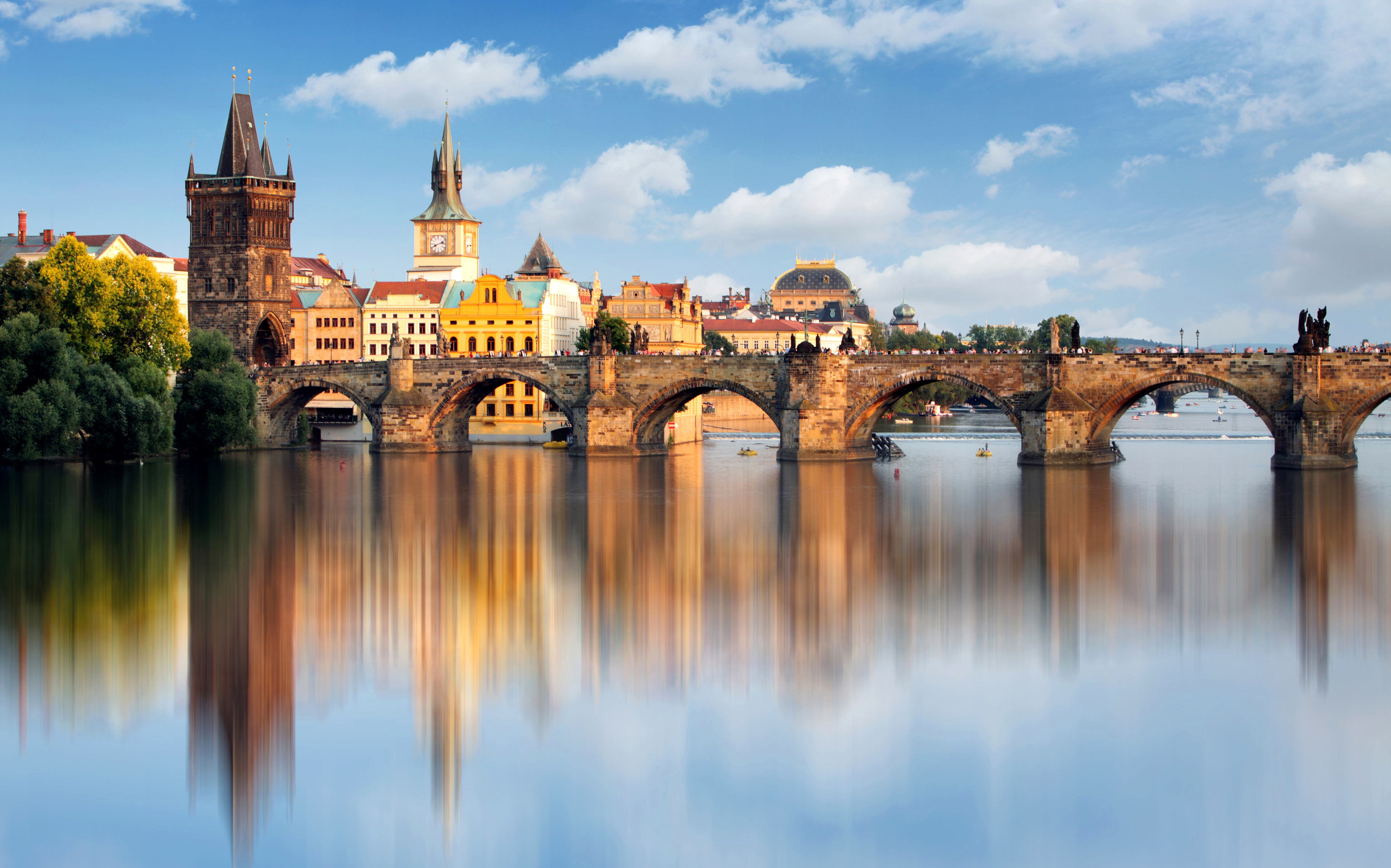Vista del Puente Carlos, en Praga.