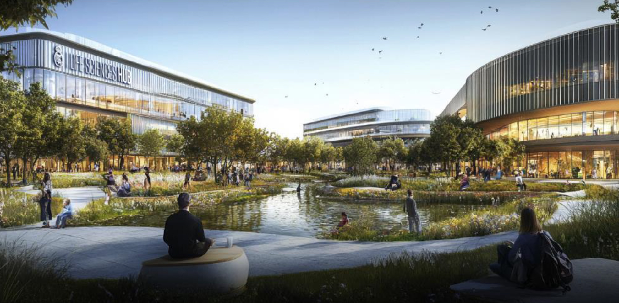 Recreaci�n del futuro Madrid Innovation District.