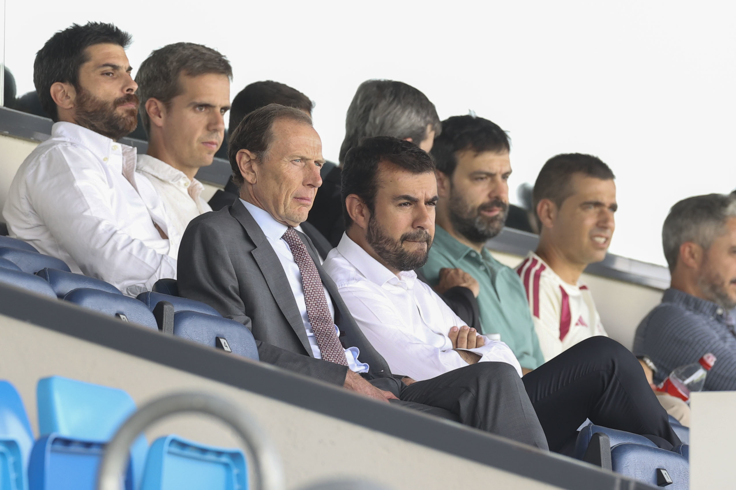 Butragueño observa el partido amistoso disputado ante el CD Leganés