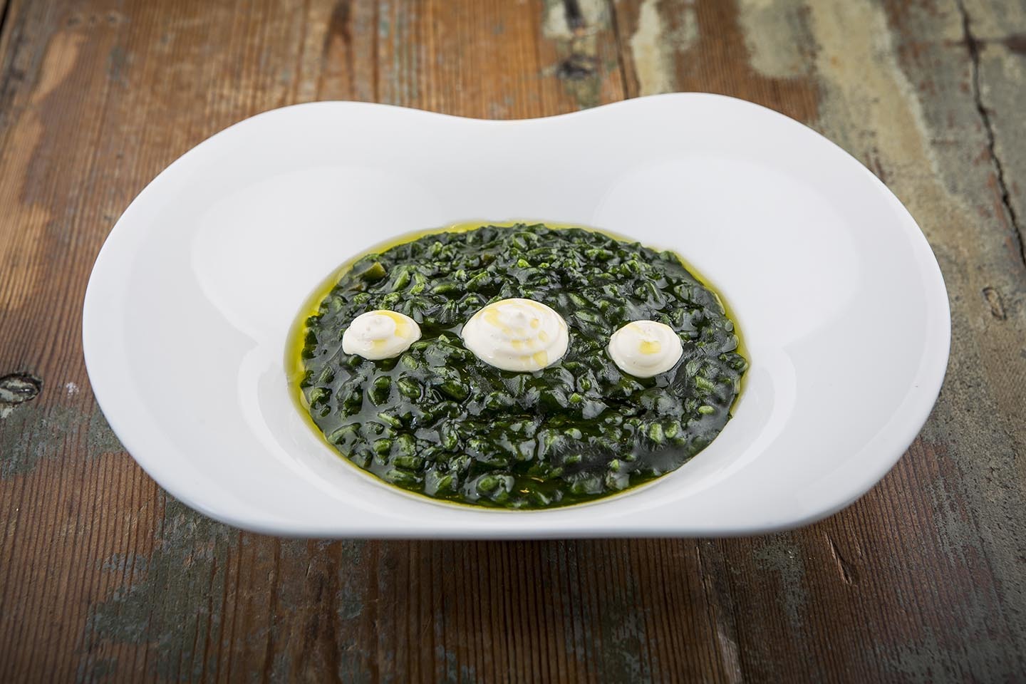 Arroz meloso de plancton marino de La Taberna del Chef del Mar.