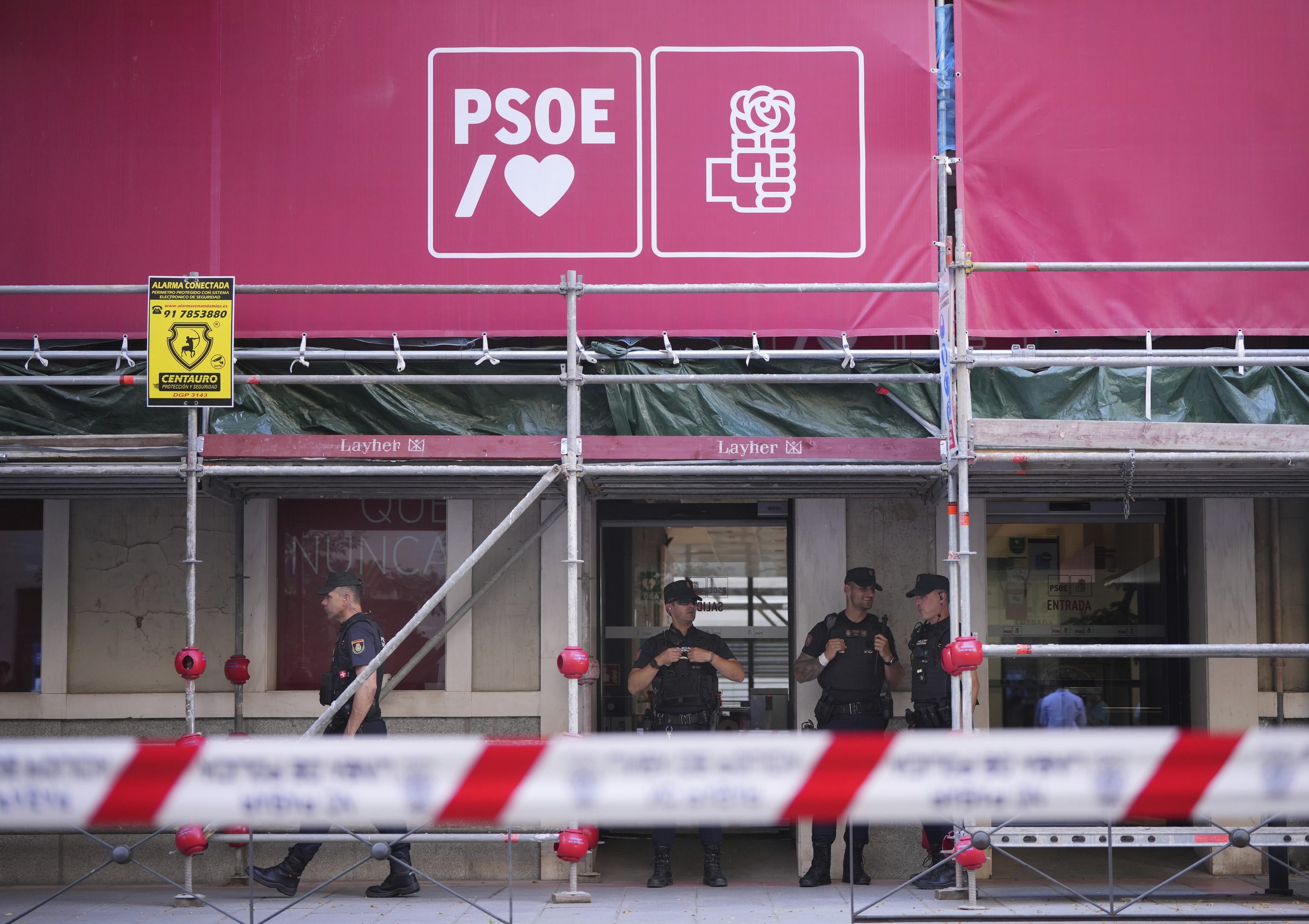 La UCO registró la sede del PSOE el pasado mes de mayo.