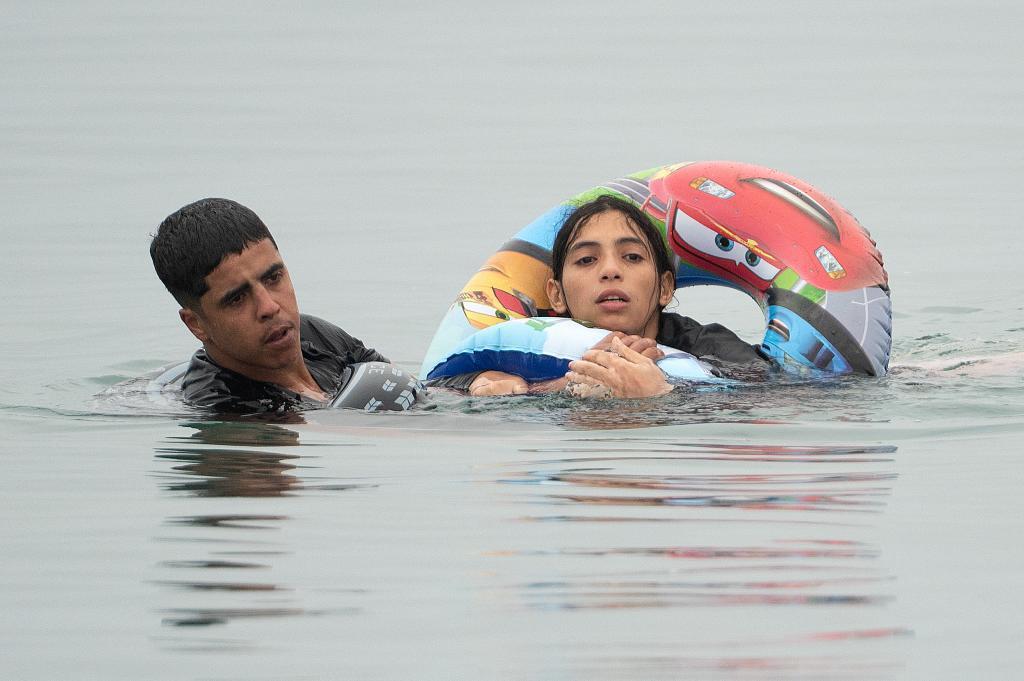 Llegada masiva de inmigrantes a Ceuta