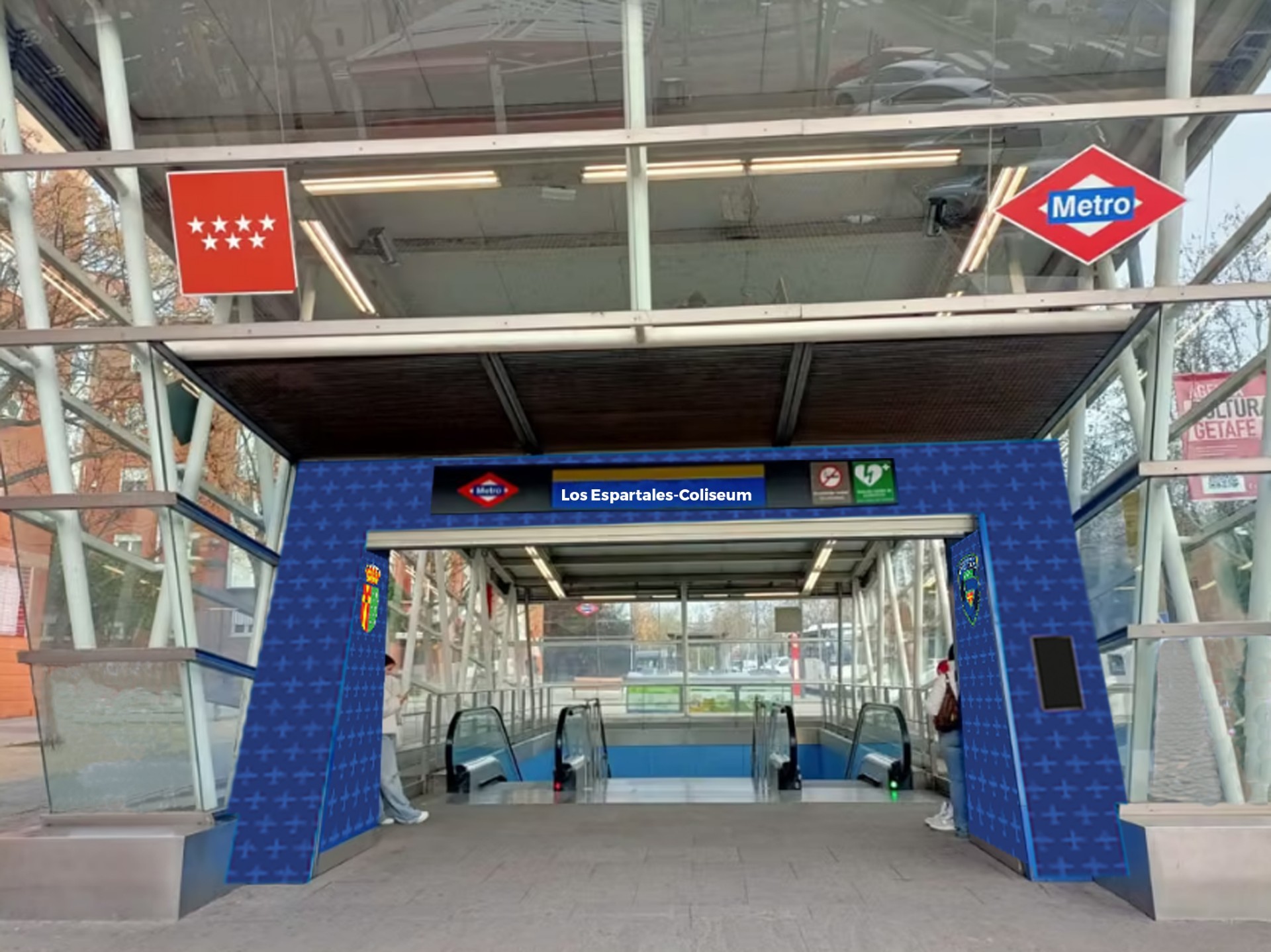 Una recreación de la nueva imagen que lucirá la estación de la Línea 12.