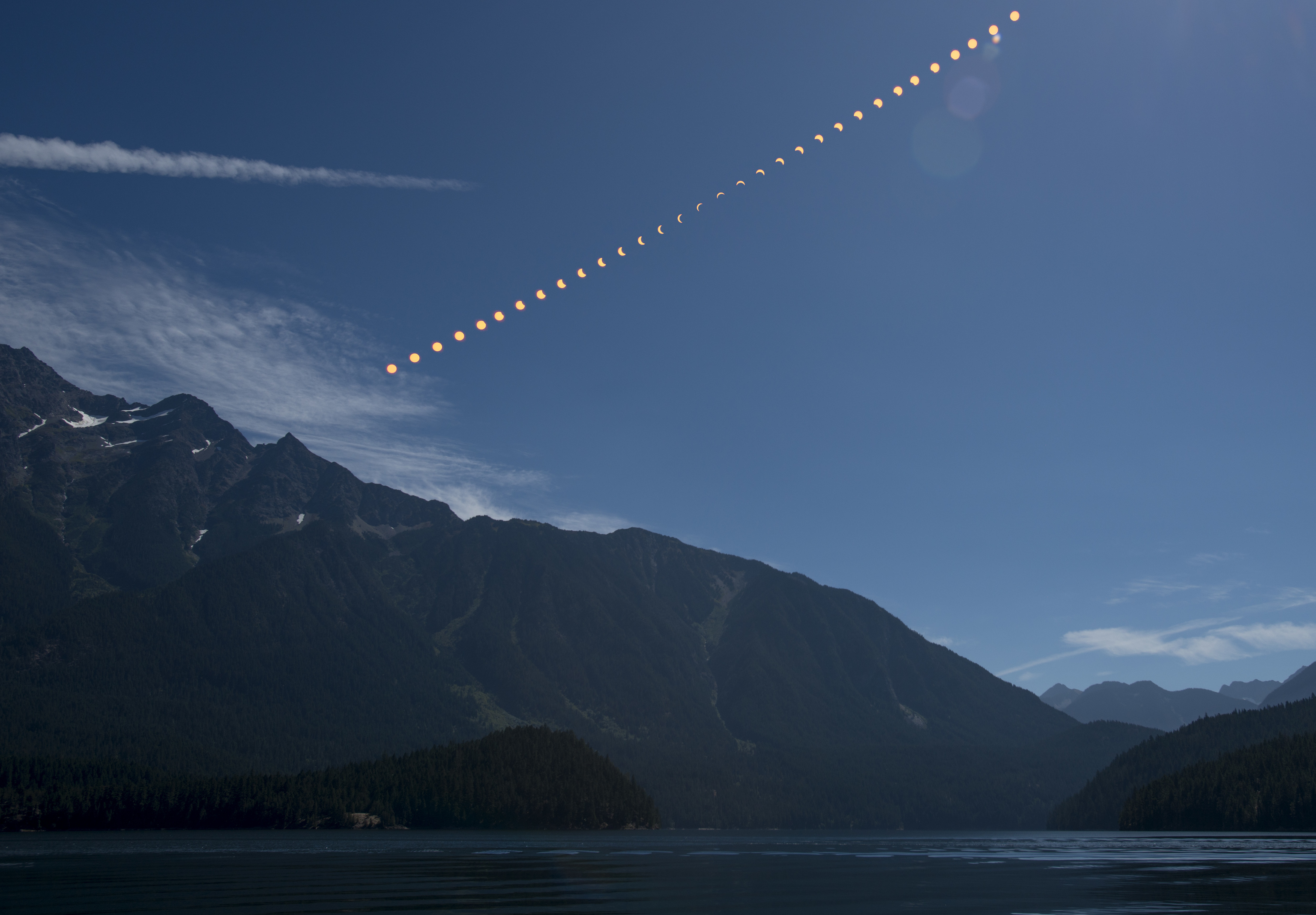 El eclipse de 2017 observado desde EE.UU.