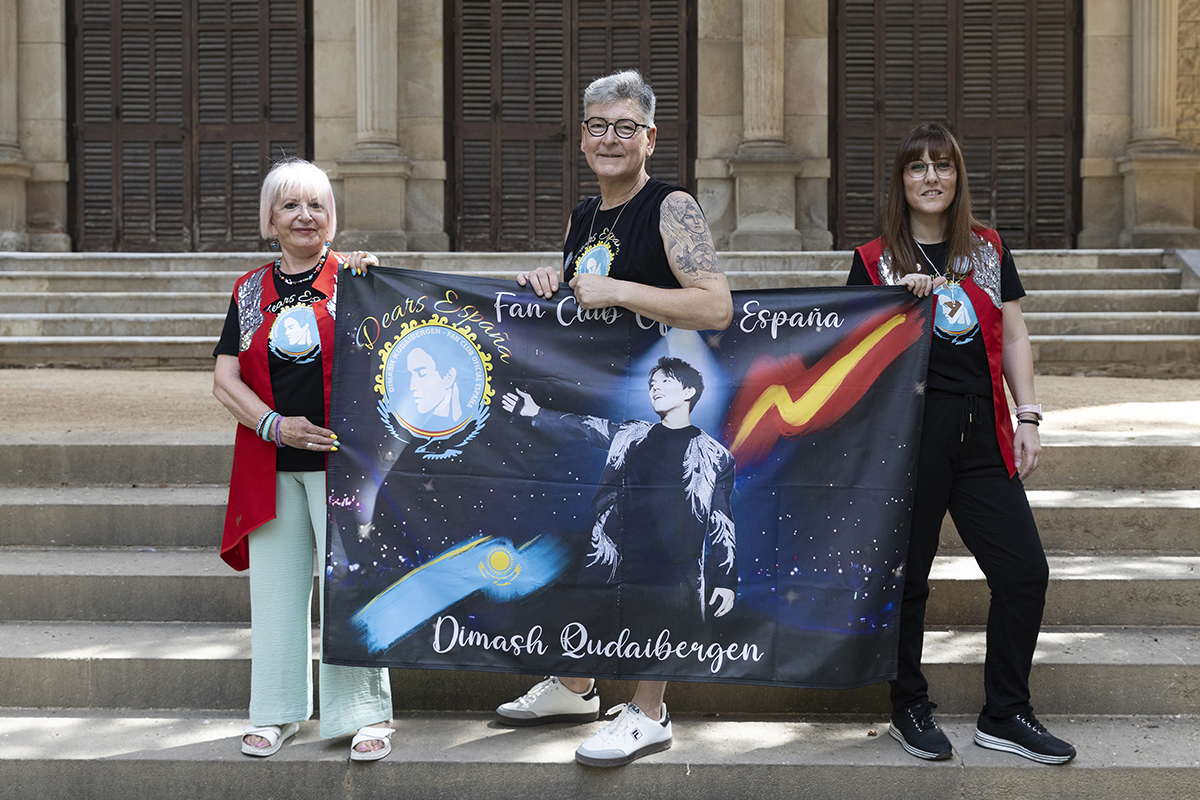 Lluïsa, Agustín y Cristina García Pérez en Barcelona.