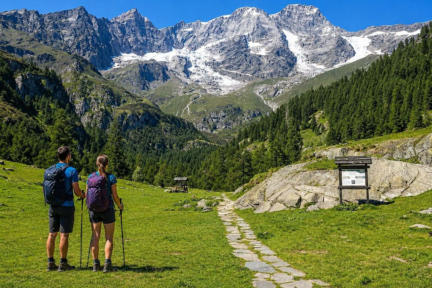 Ruta de senderismo en Alta Valsesia.