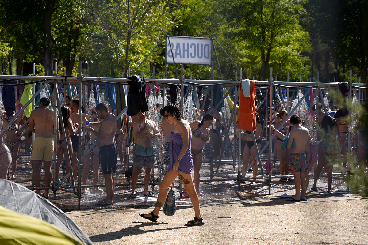 Las duchas del cámping del Sonorama