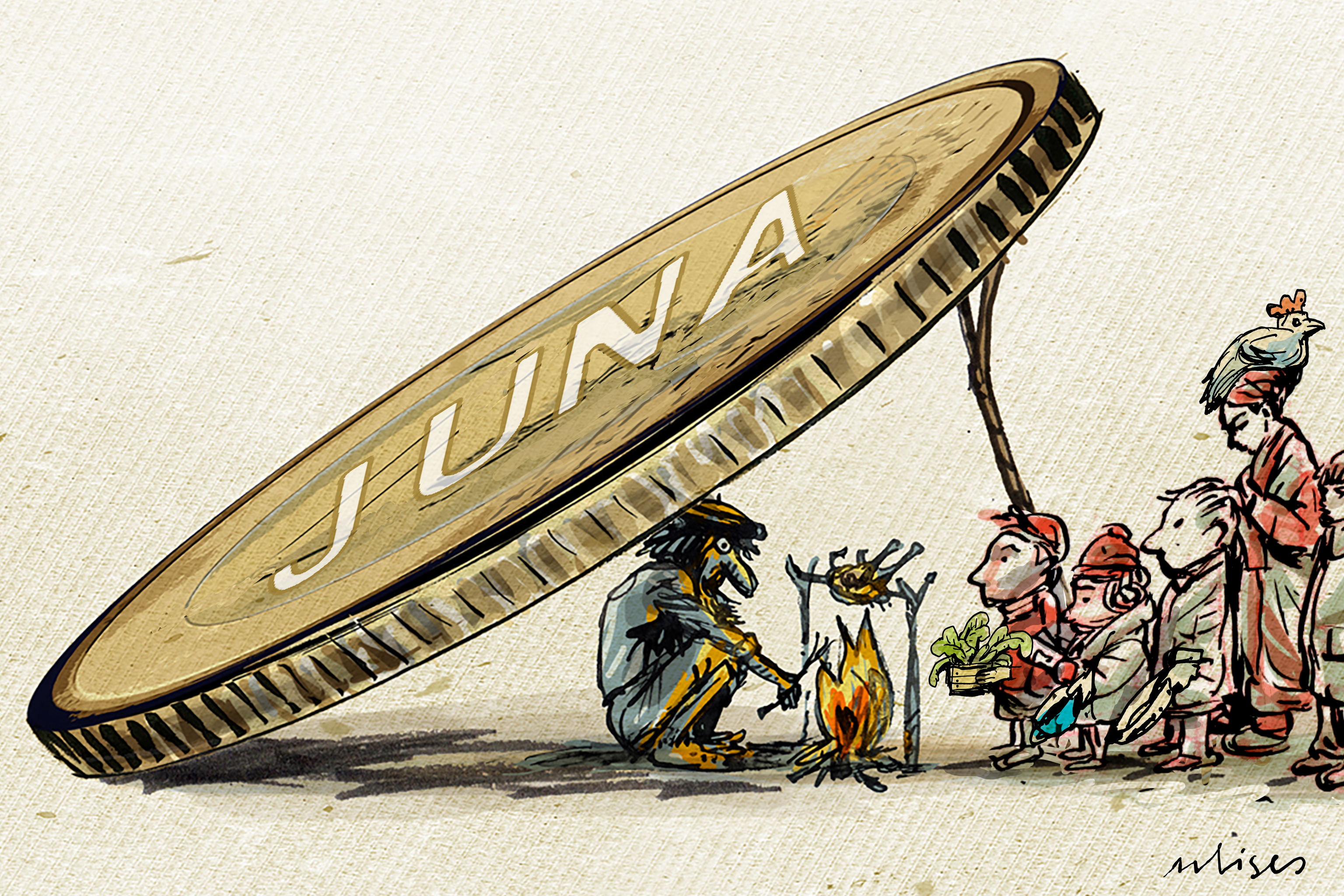 Ilustraci�n de la moneda 'Juna'