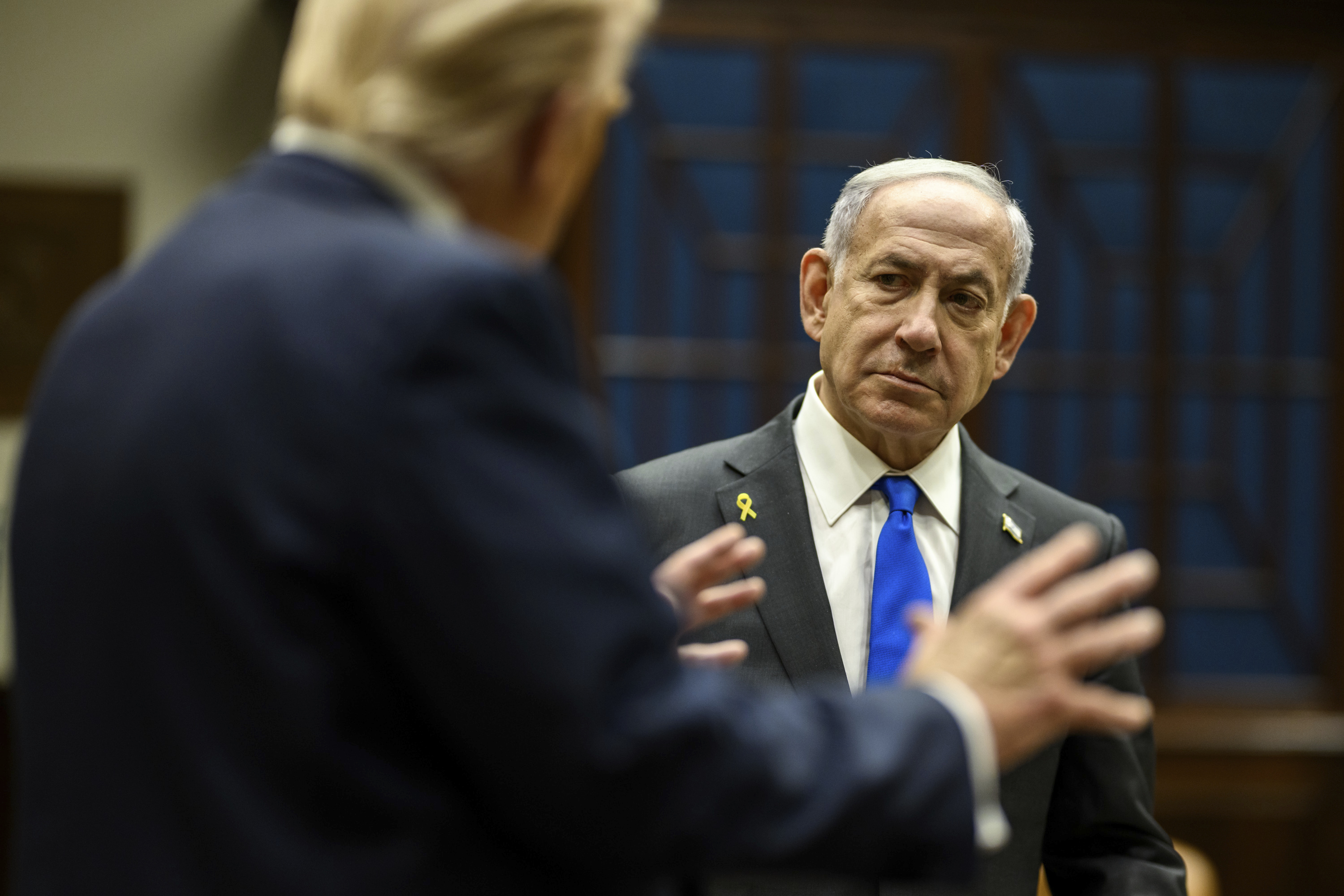 Donald Trump y Benjamin Netanyahu en La Casa Blanca.