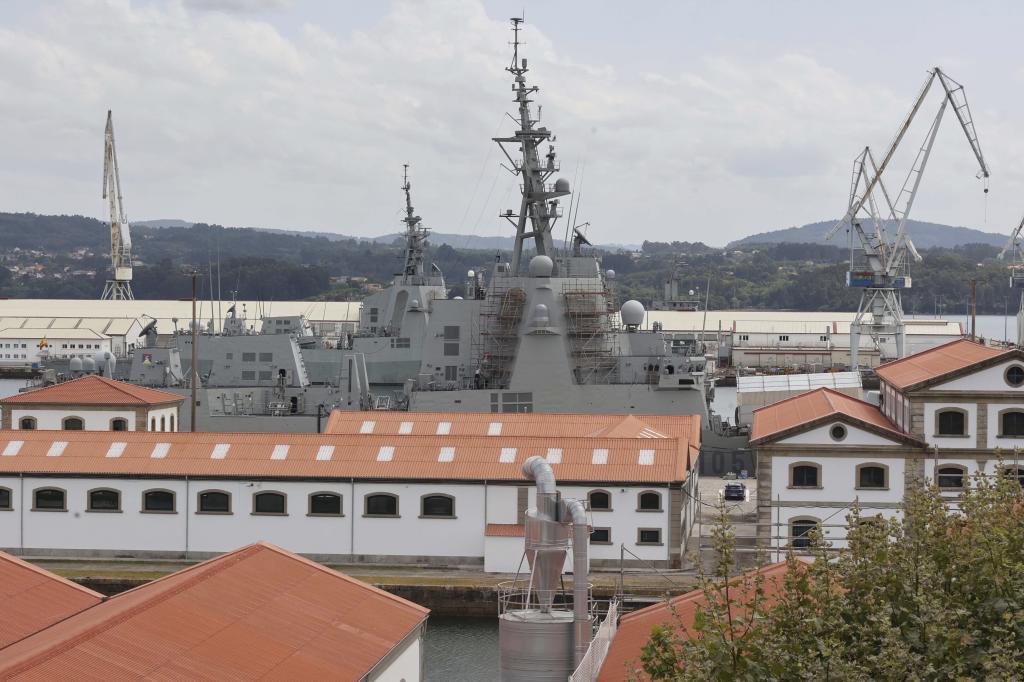 Arsenal militar de Ferrol, puerto clave de la Armada española.