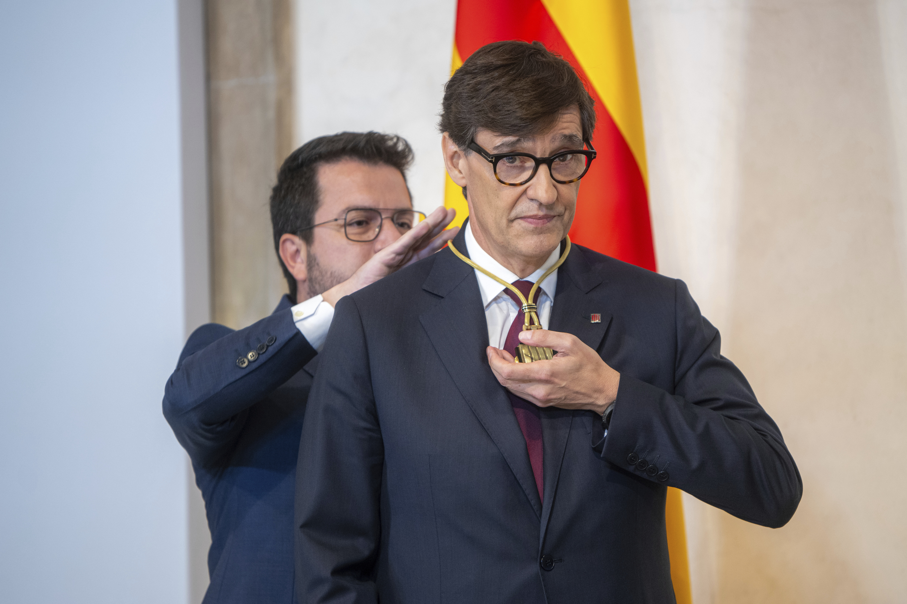 Salvador Illa, durante su investidura como presidente de la Generalitat.
