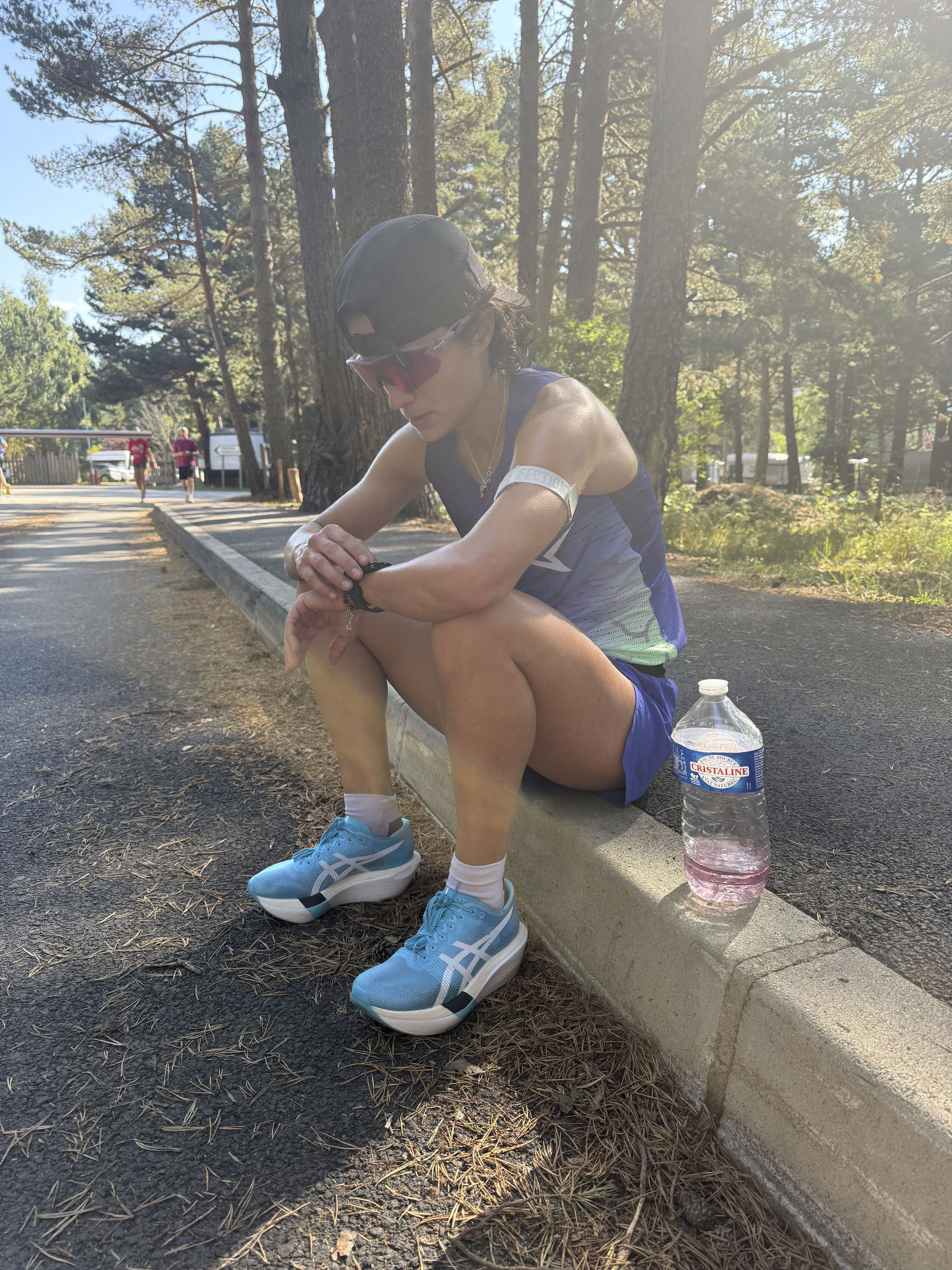 María Pérez, durante un entrenamiento reciente en Font Romeu.