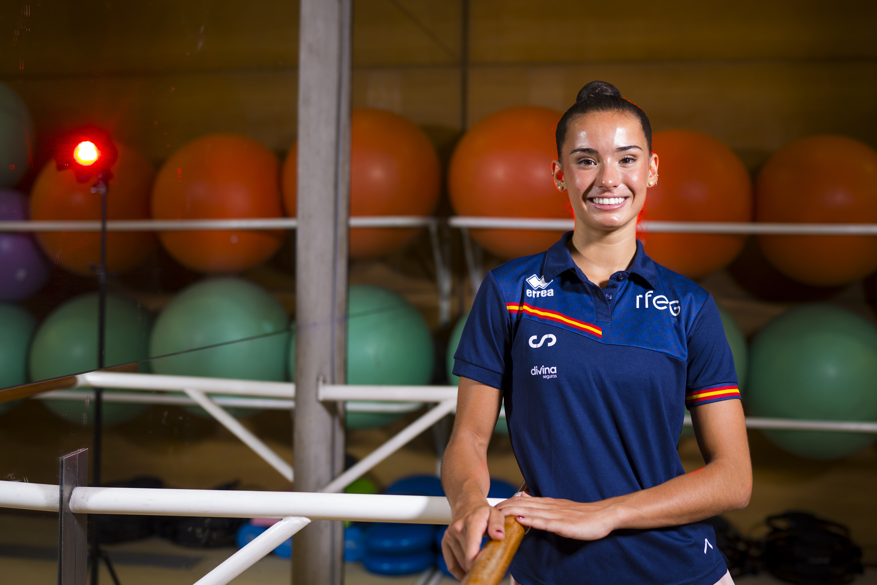 Inés Bergua, capitana del equipo español de gimnasia rítmica
