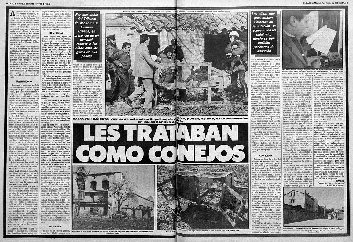 El suceso, en las paginas interiores de 'El Caso'.