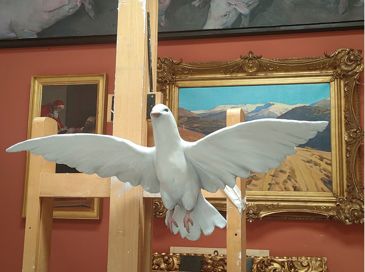 El Espíritu Santo, escultura para el retablo de la embocadura del Camarín.
