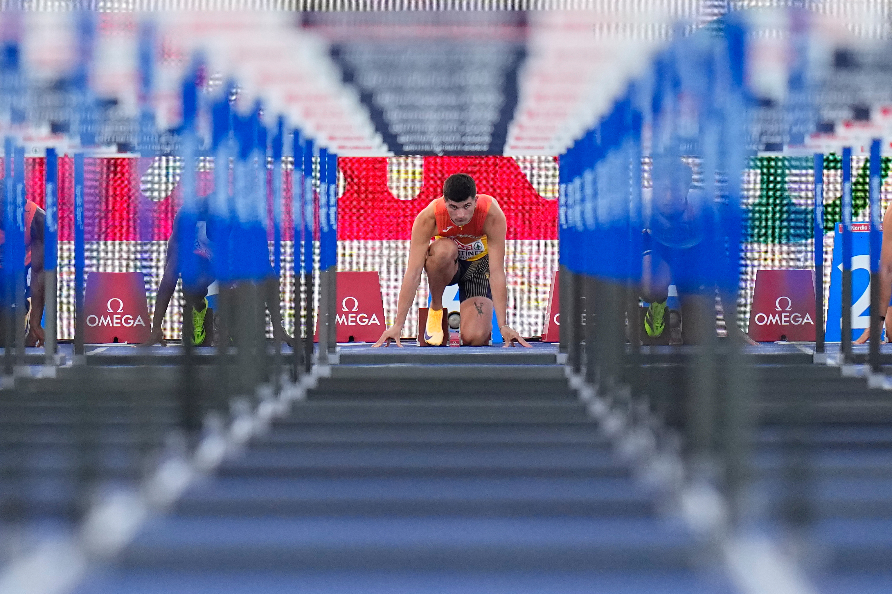 Asier Martínez, antes de la semifinal.