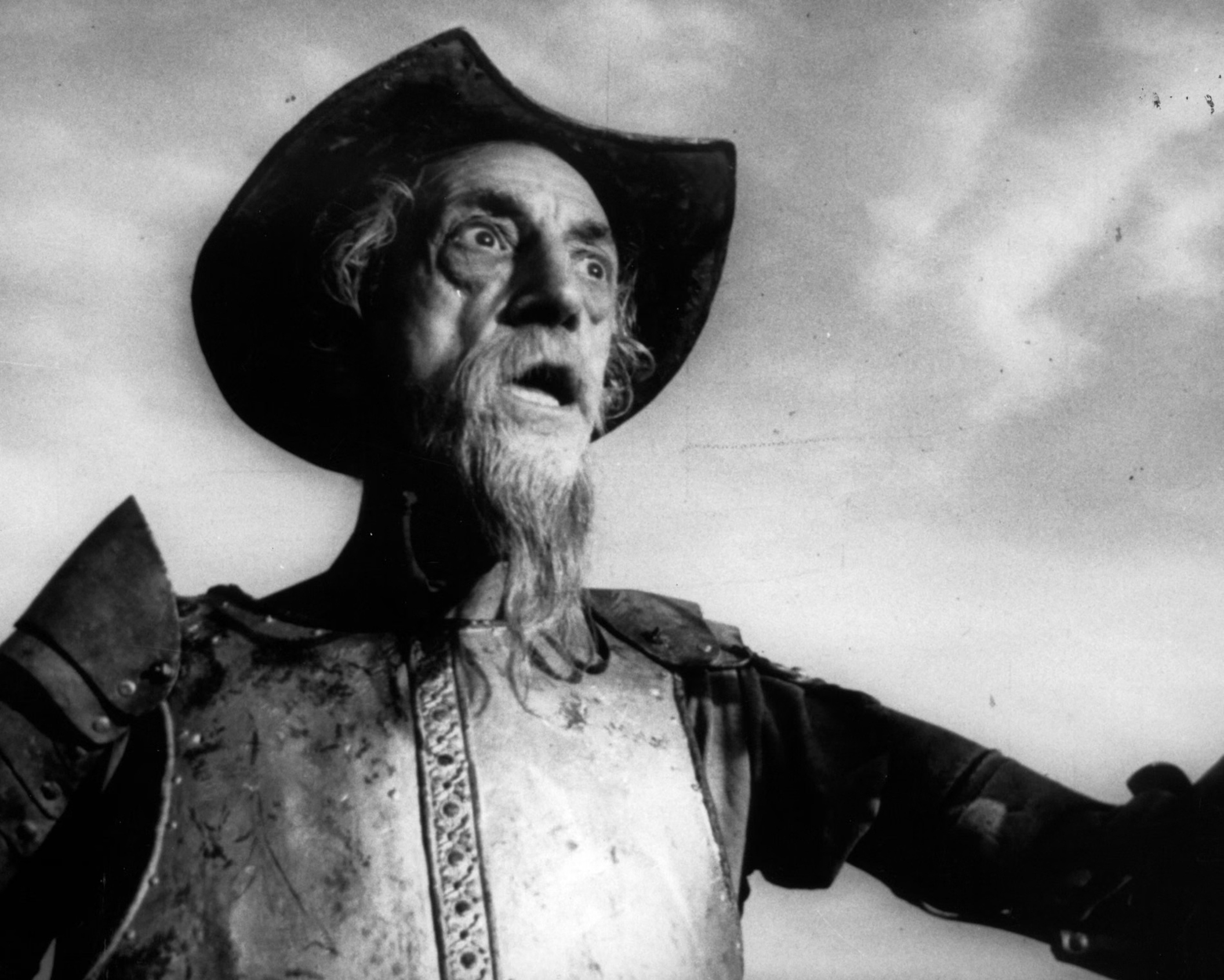 Francisco Reiguera en una imagen de El Quijote de Orson Welles.