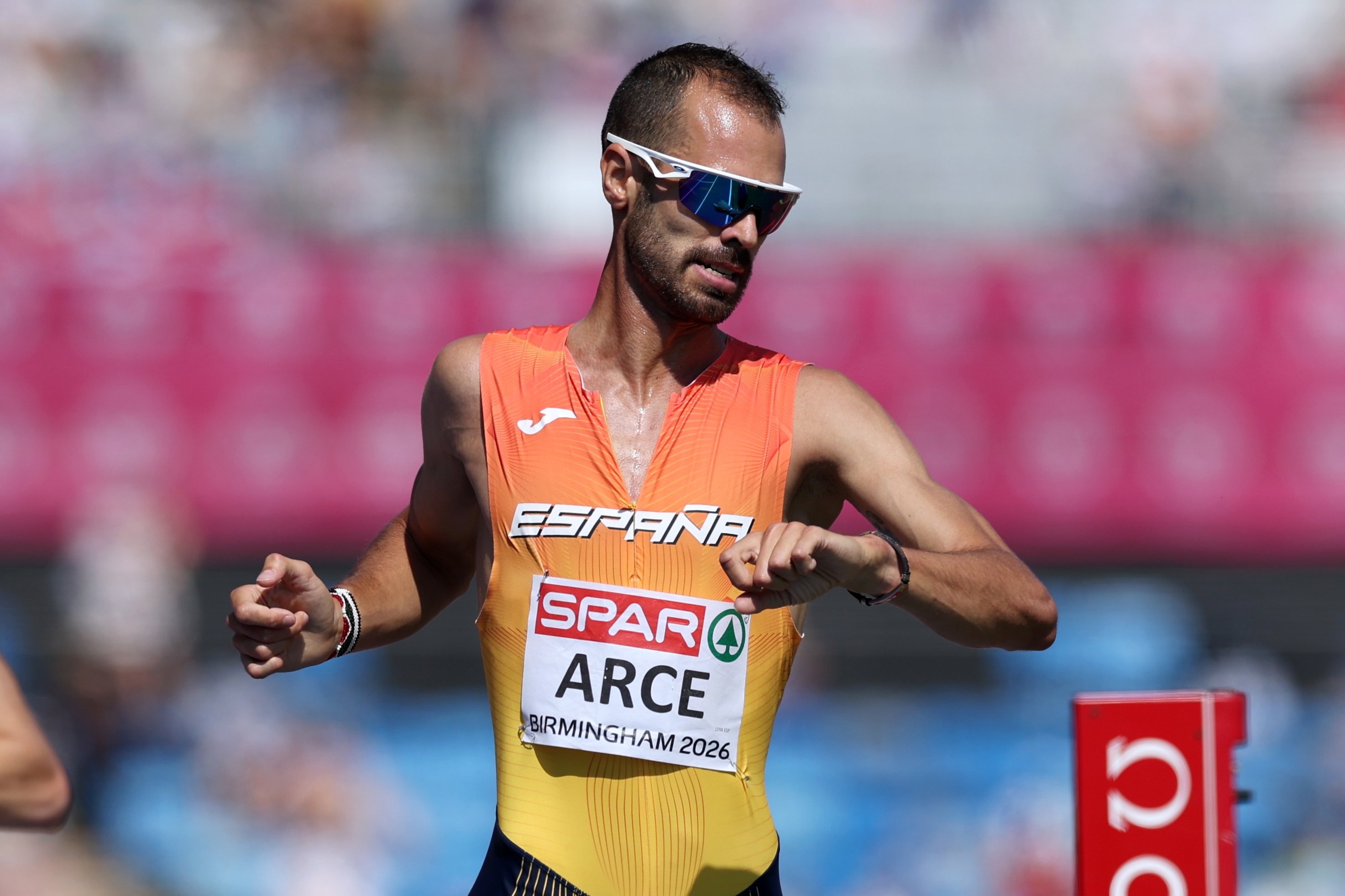 Daniel Arce, tras la semifinal del 3.000 obstáculos del Campeonato de Europa.
