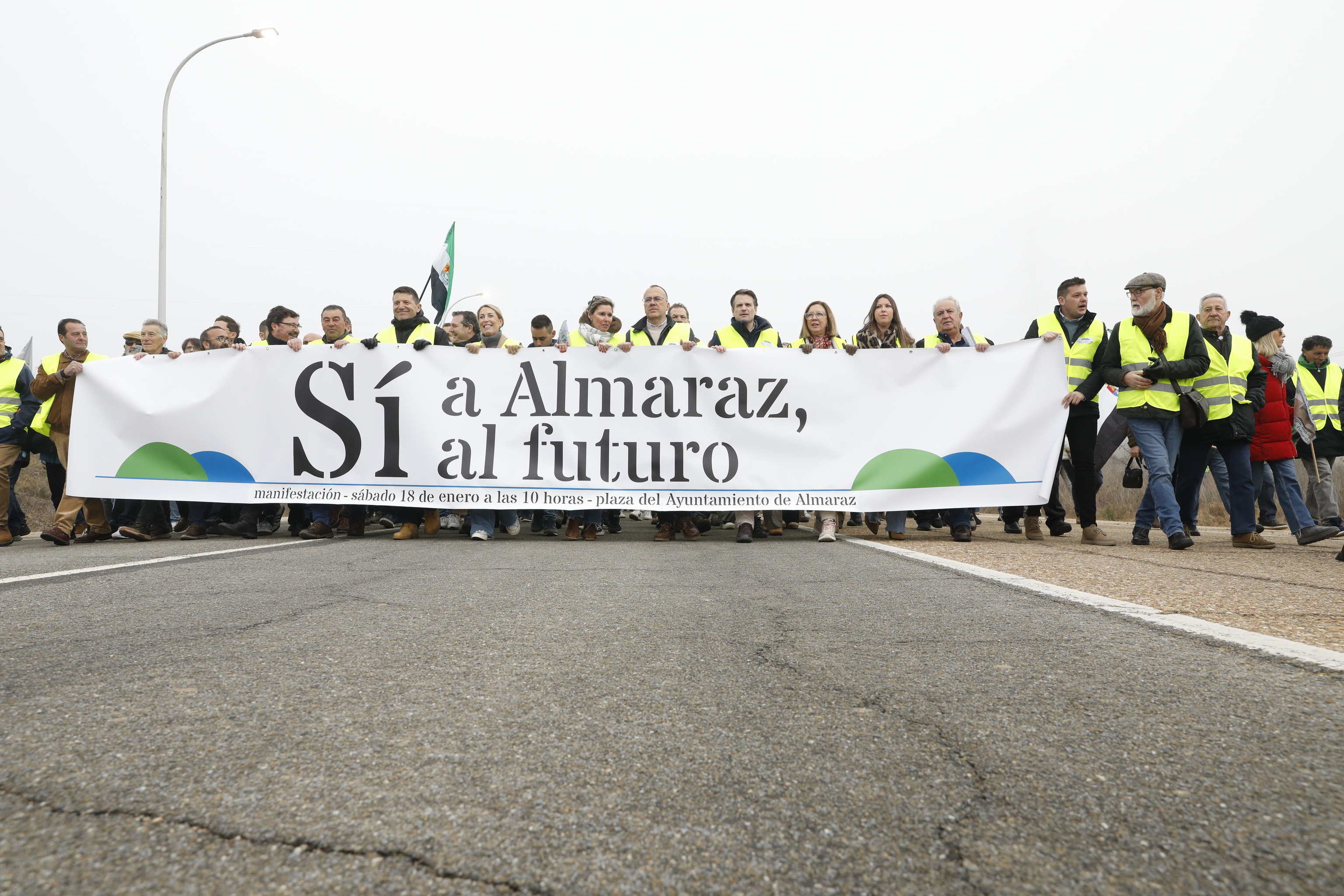Manifestaci�n ante el posible cierre de la central nuclear de Almaraz.