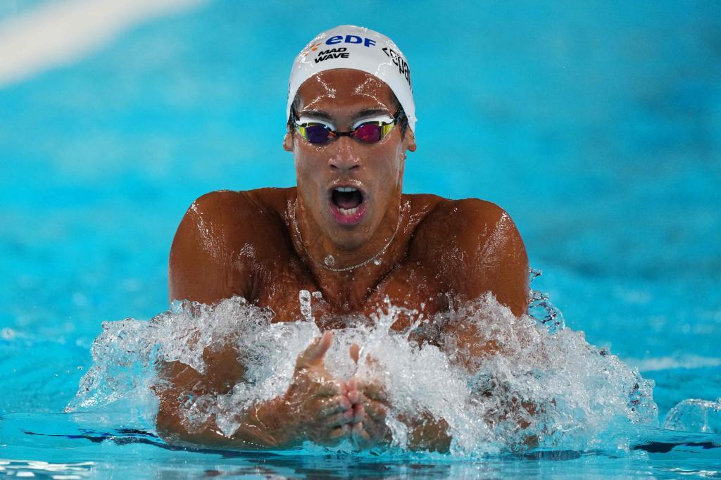 Hugo González, en la final individual de 200 estilos este domingo.