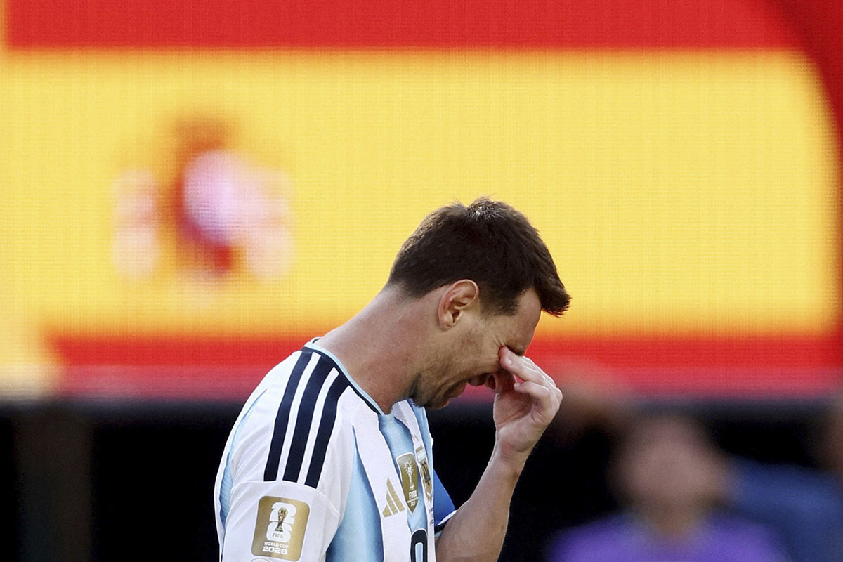 Lionel Messi a lágrimas tras perder la final del Mundial el pasado 19 de julio