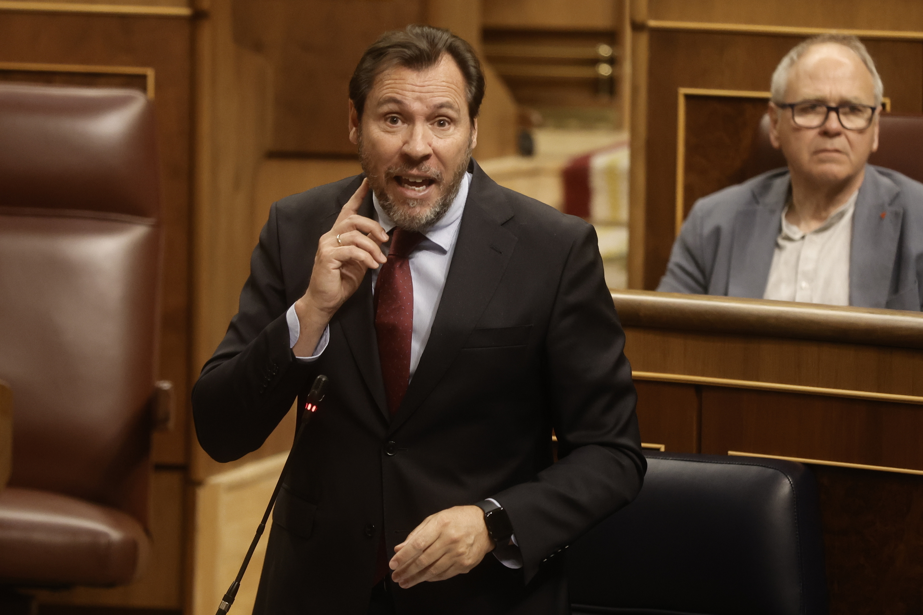 �scar Puente, ministro de Transportes, en el Congreso de los Diputados.