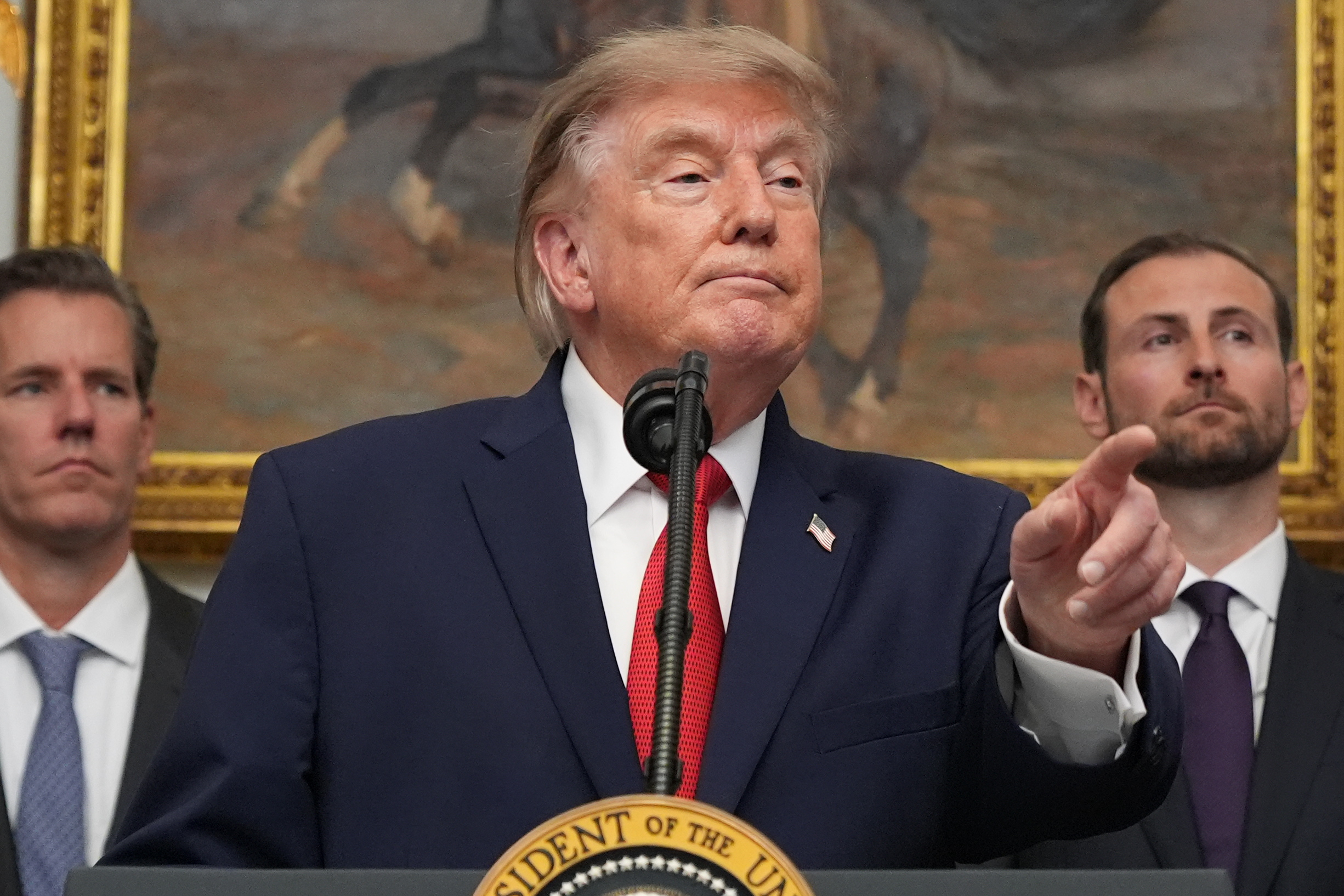 El presidente de EEUU, Donald Trump, durante una rueda de prensa.