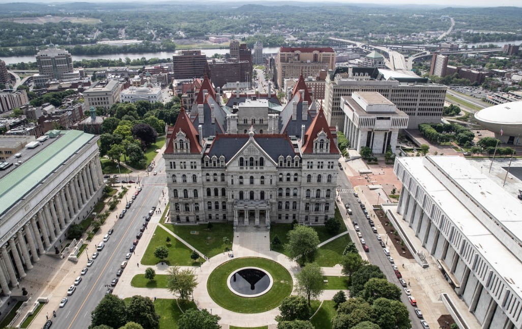Edificio del Capitolio del estado de Nueva York.