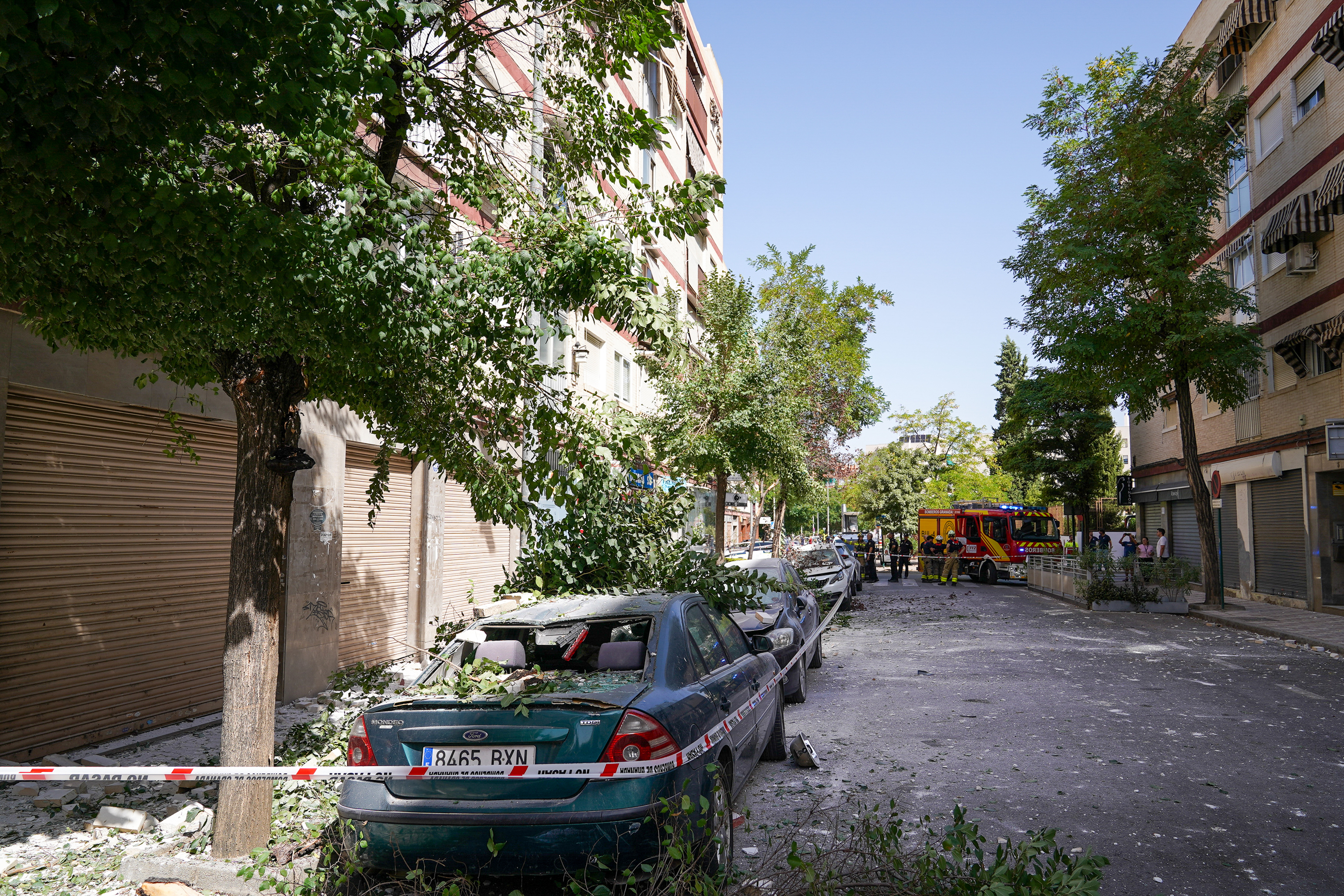 Destrozos causados por los terremotos de Granada el 18 de agosto.