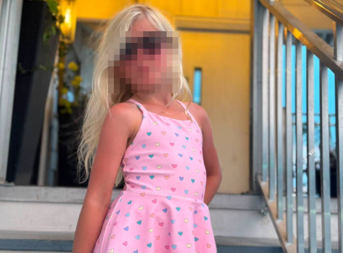 La pequeña, en una imagen compartida.