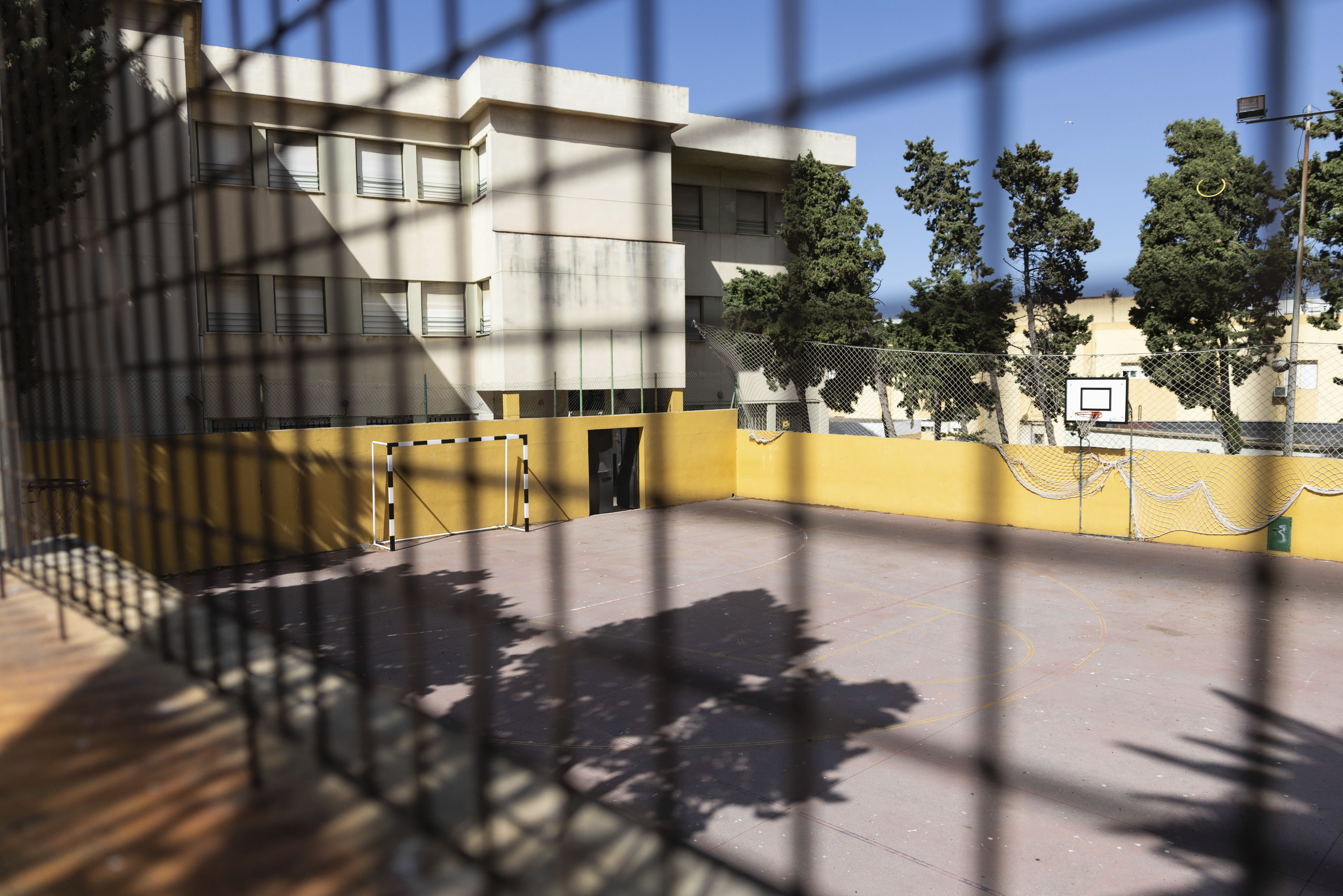 Colegio Ortega y Gasset de Ceuta, donde han entrado inmigrantes varias veces de forma no autorizada.