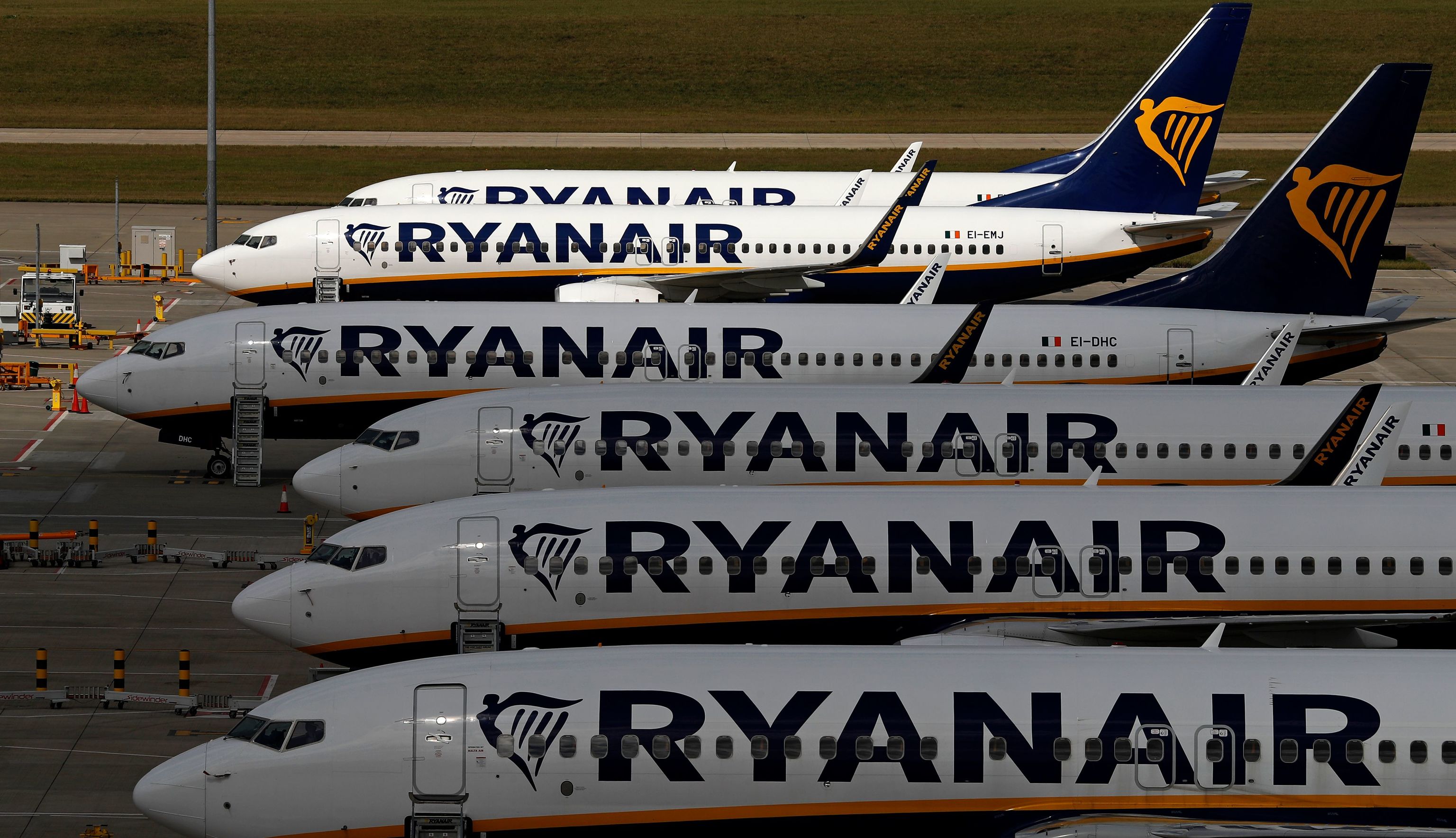 Aviones de Ryanair.