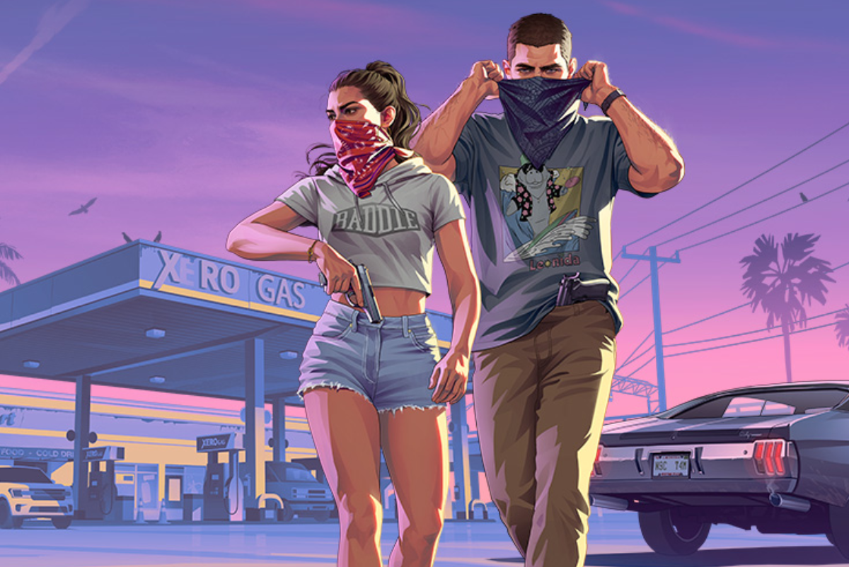 Ilustraci�n con los protagonistas del juego GTA VI.