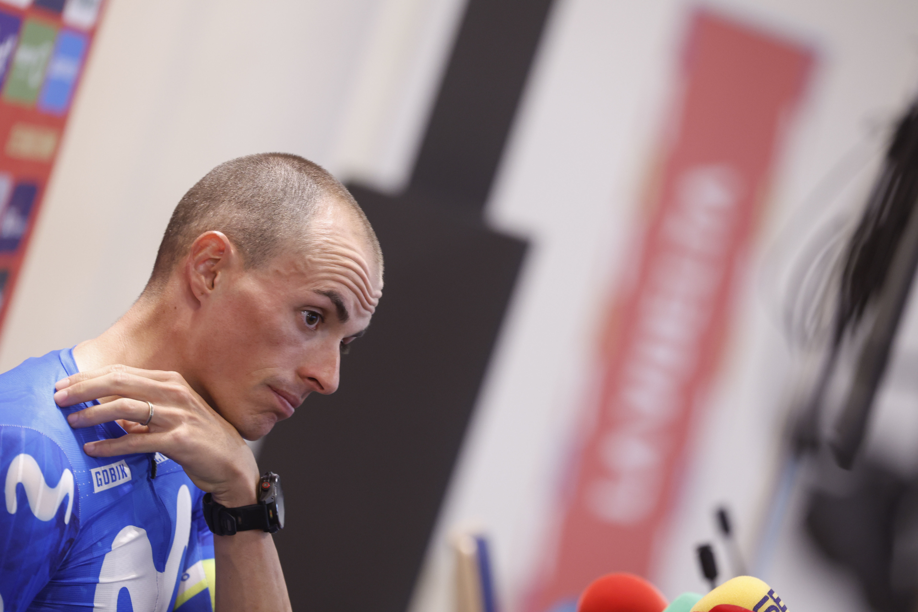El ciclista espa�ol Enric Mas, en una etapa de la Vuelta a Espa�a