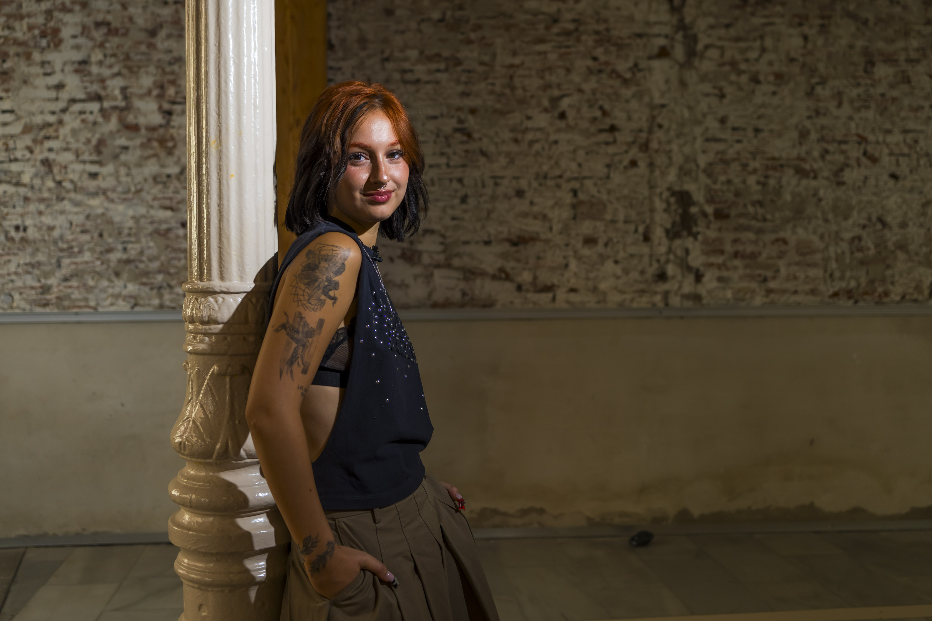 Ruslana posa para la entrevista, en Madrid.