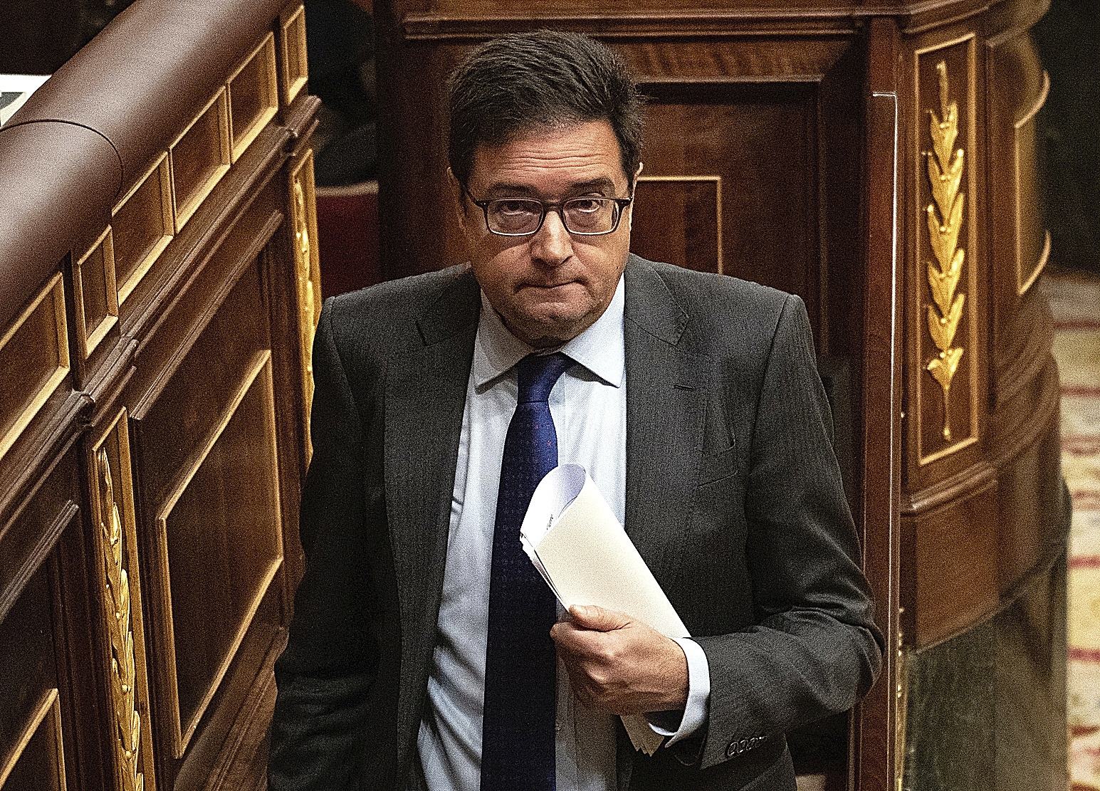 El ministro para la Transformación Digital, Óscar López, en el Congreso de los Diputados