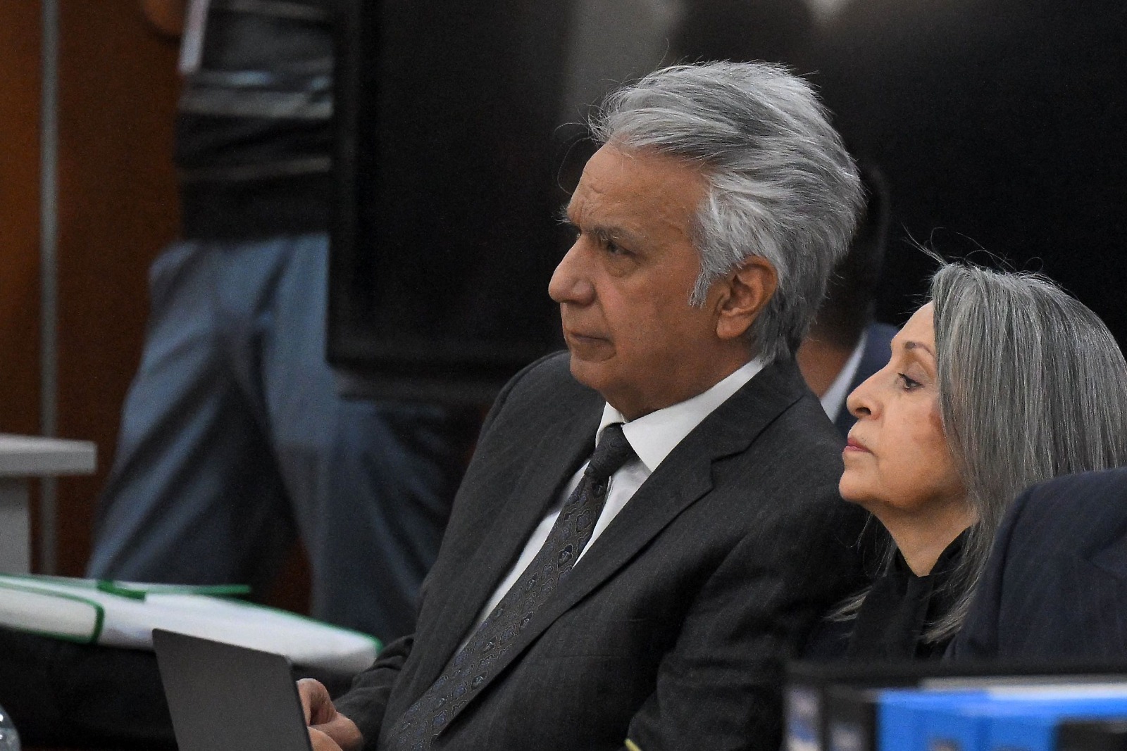 El ex presidente ecuatoriano Lenín Moreno junto a su mujer Rocío González en Quito.