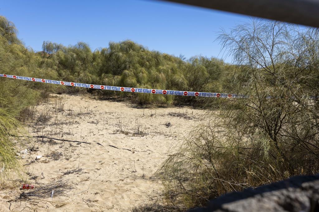 Paraje de Isla Cristina donde apareció el cuerpo de la mujer fallecida.