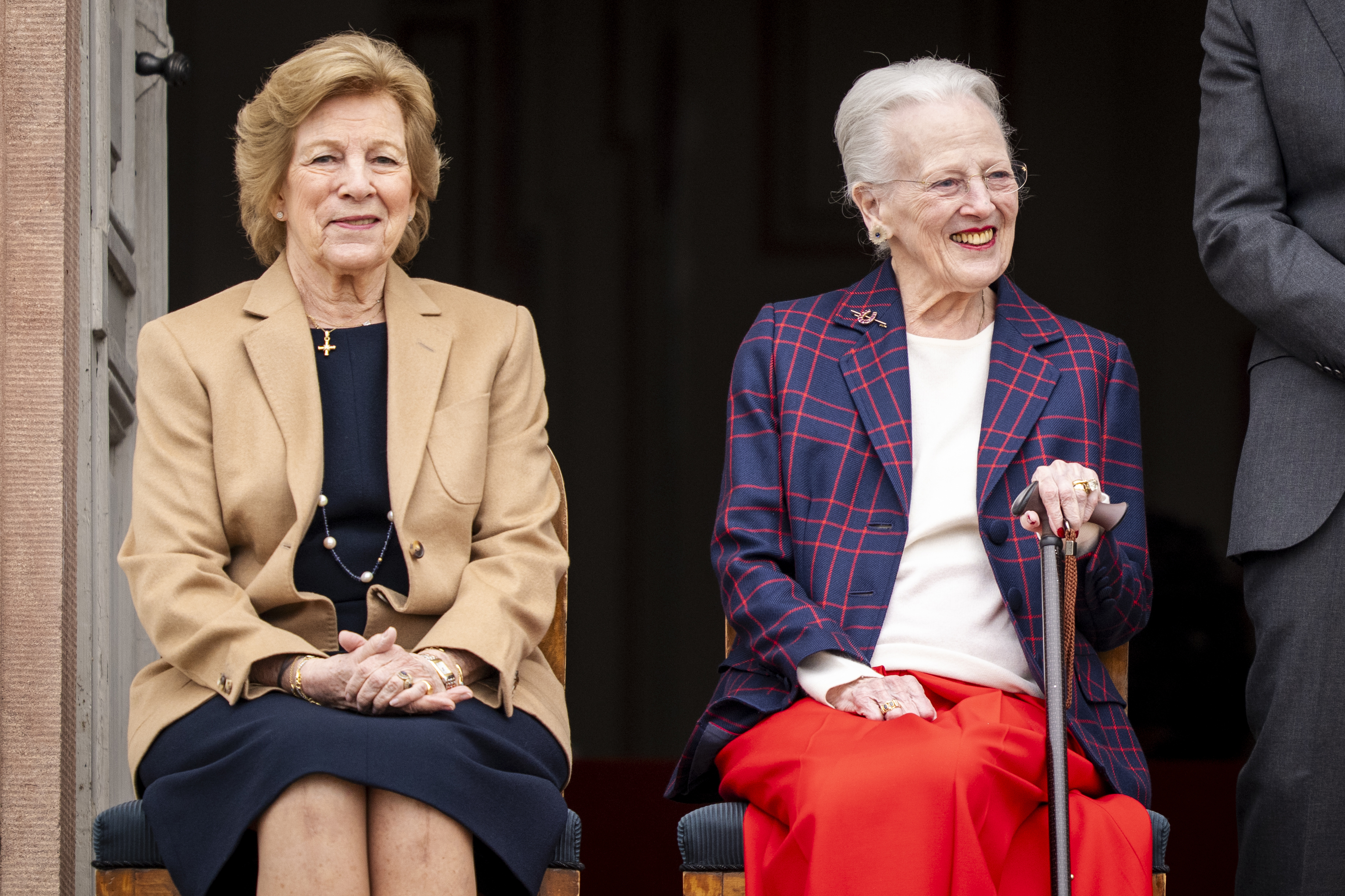 Ana María de Grecia y su hermana, la reina Margarita de Dinamarca.