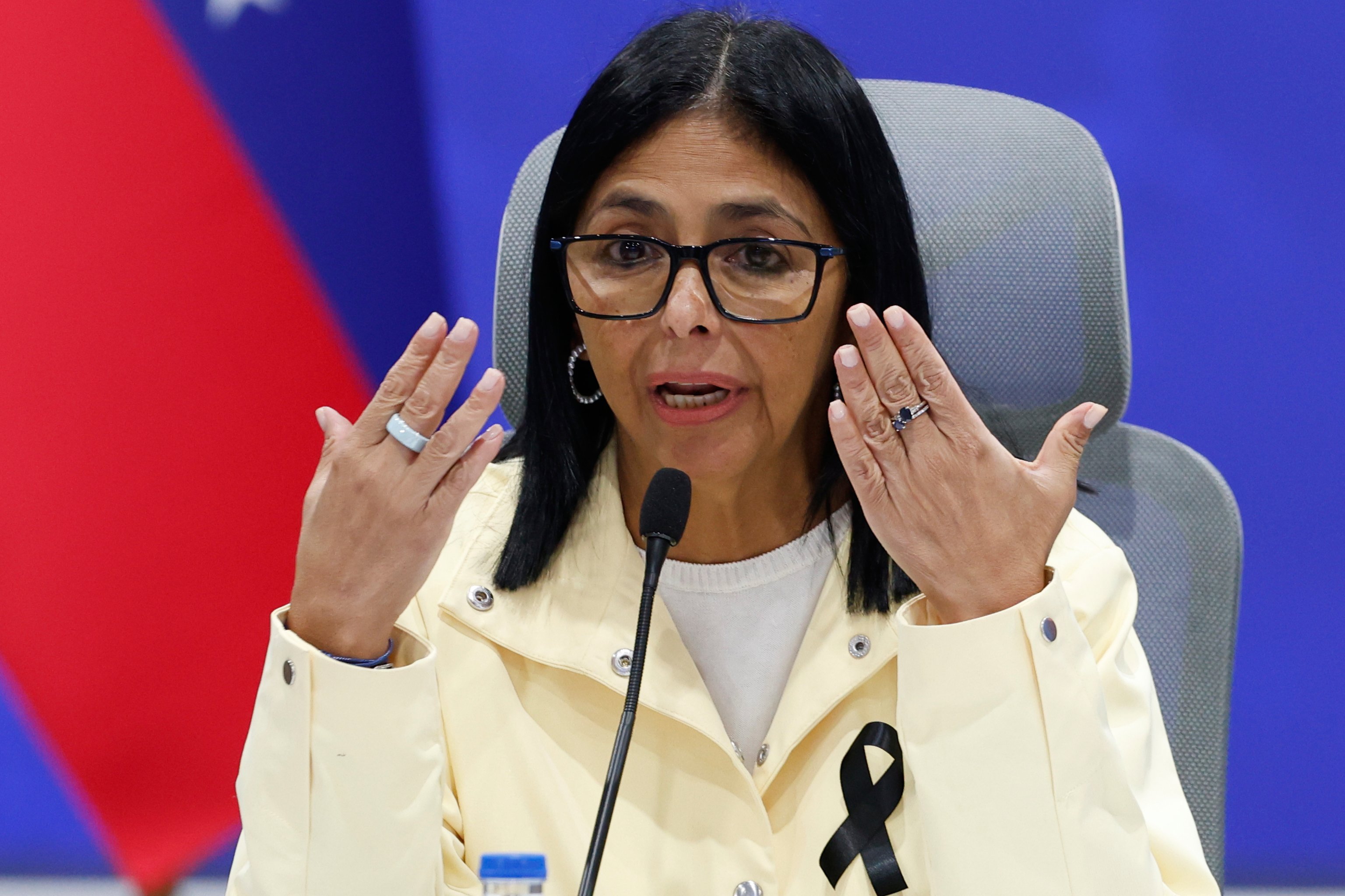 La l�der del chavismo, Delcy Rodr�guez.
