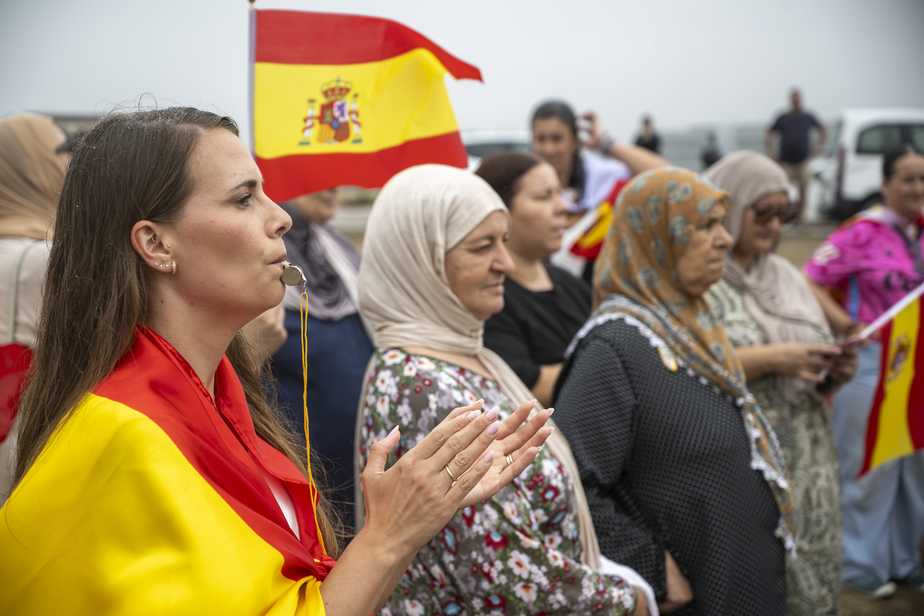 Concentraci�n en favor de Ceuta, ayer en la ciudad aut�noma.