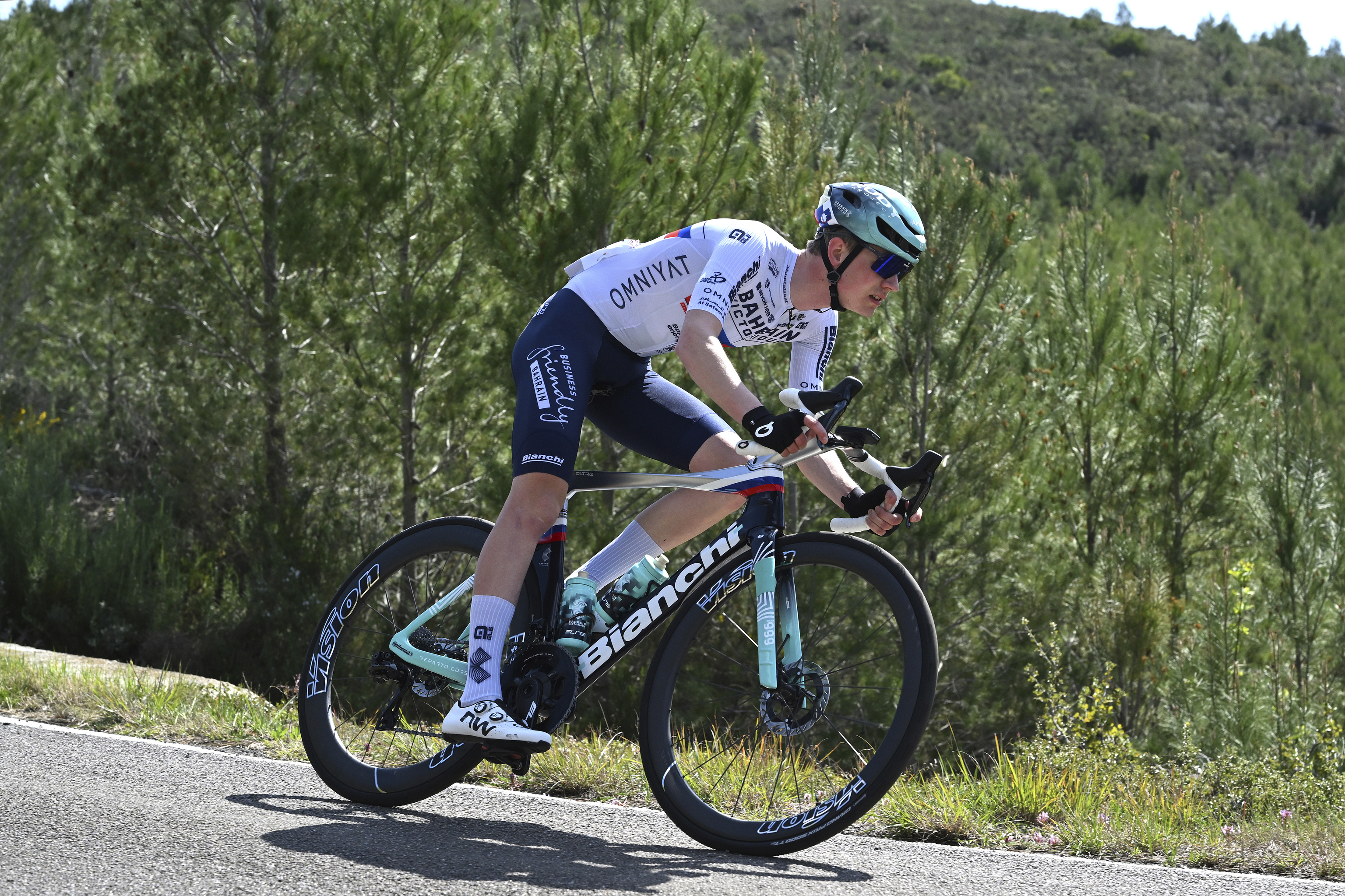 El esloveno Jakob Omrzel, el m�s joven de la actual Vuelta Espa�a (20 a�os).