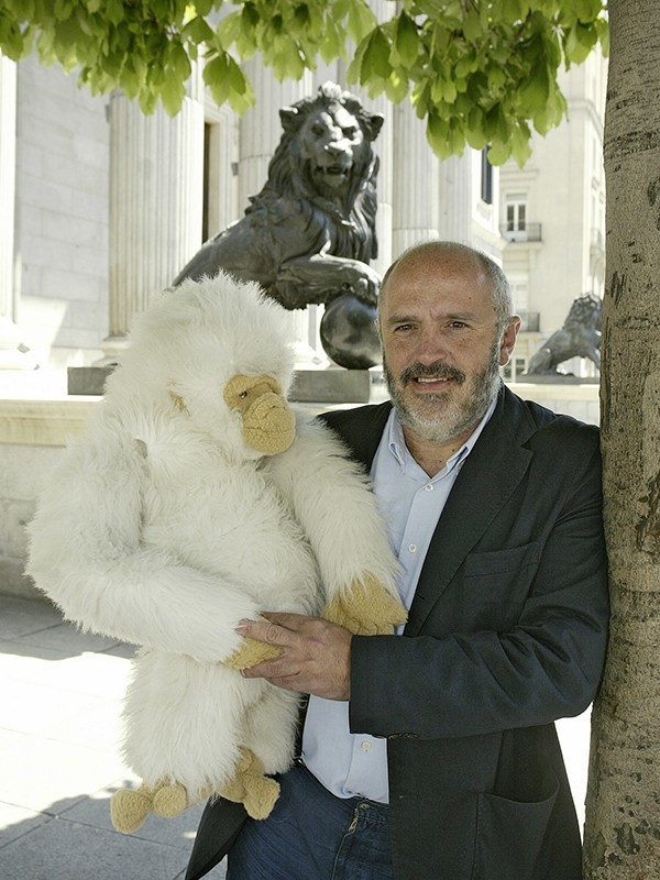 El ex diputado cuando defendía una ley para el Proyecto Gran Simio.
