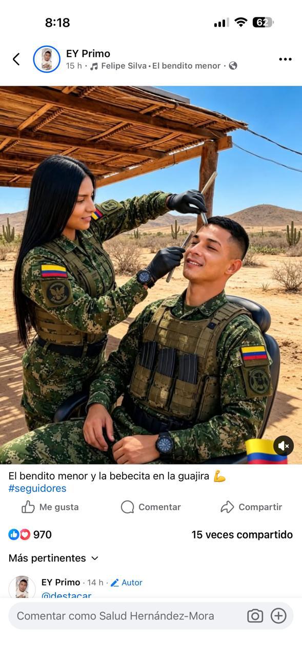 Imagen de sus redes sociales.
