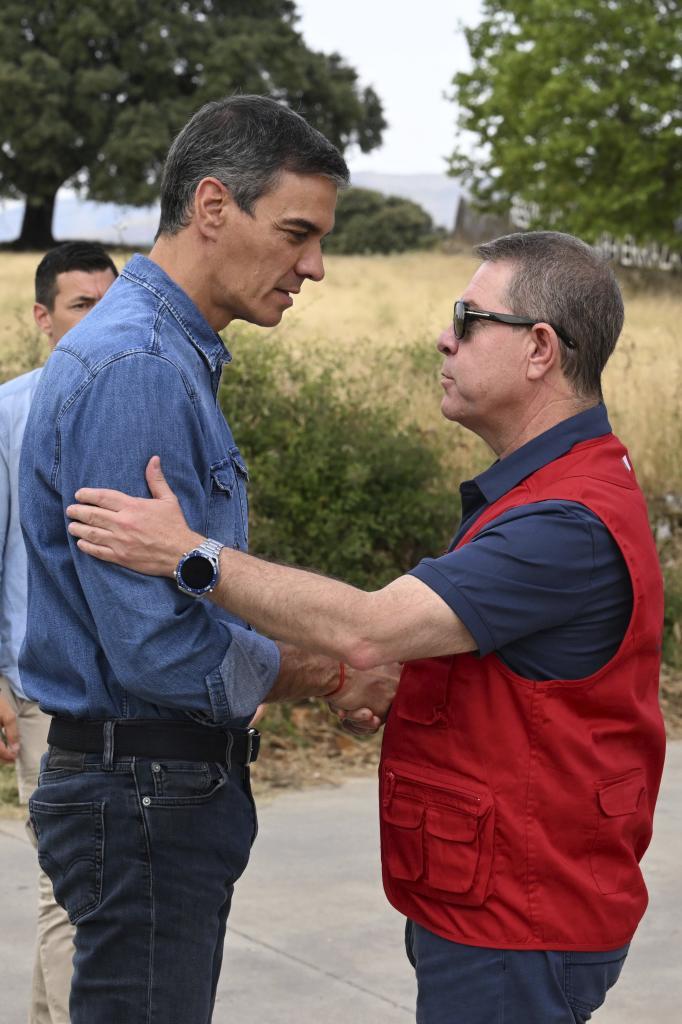 Sánchez con Page.