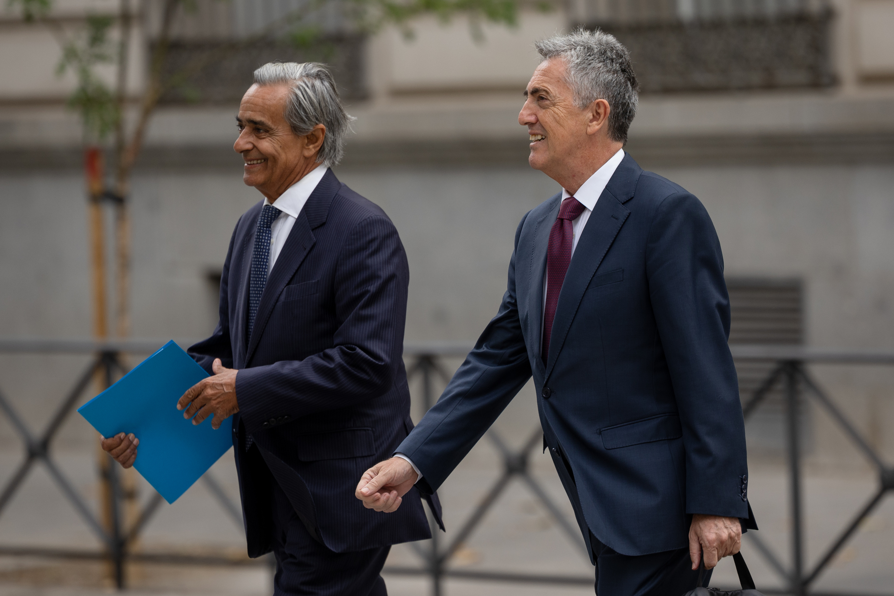El ex director general de la Guardia Civil, Leonardo Marcos, a su llegada este jueves a la Audiencia Nacional.