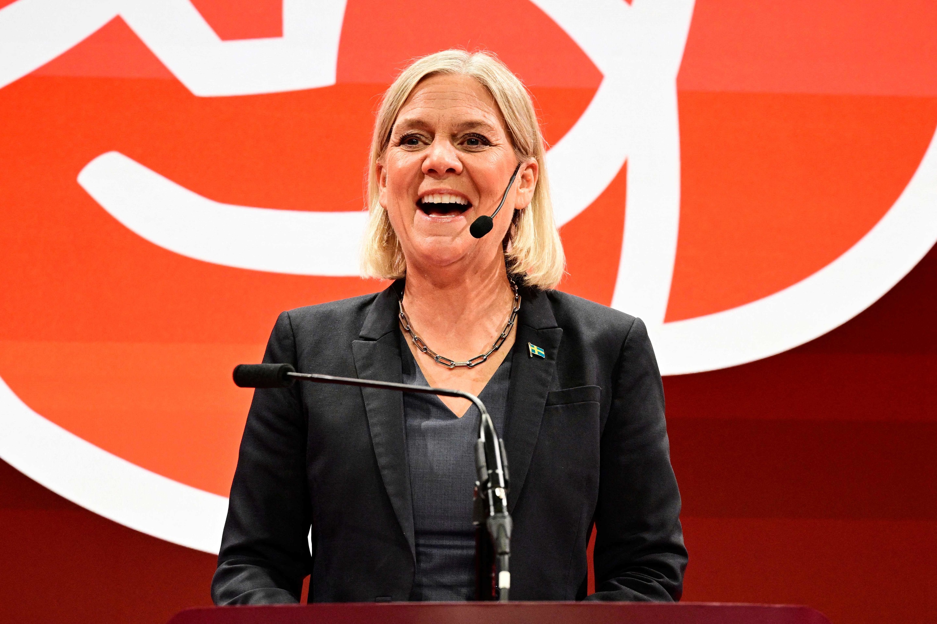 La socialdemócrata Magdalena Andersson.