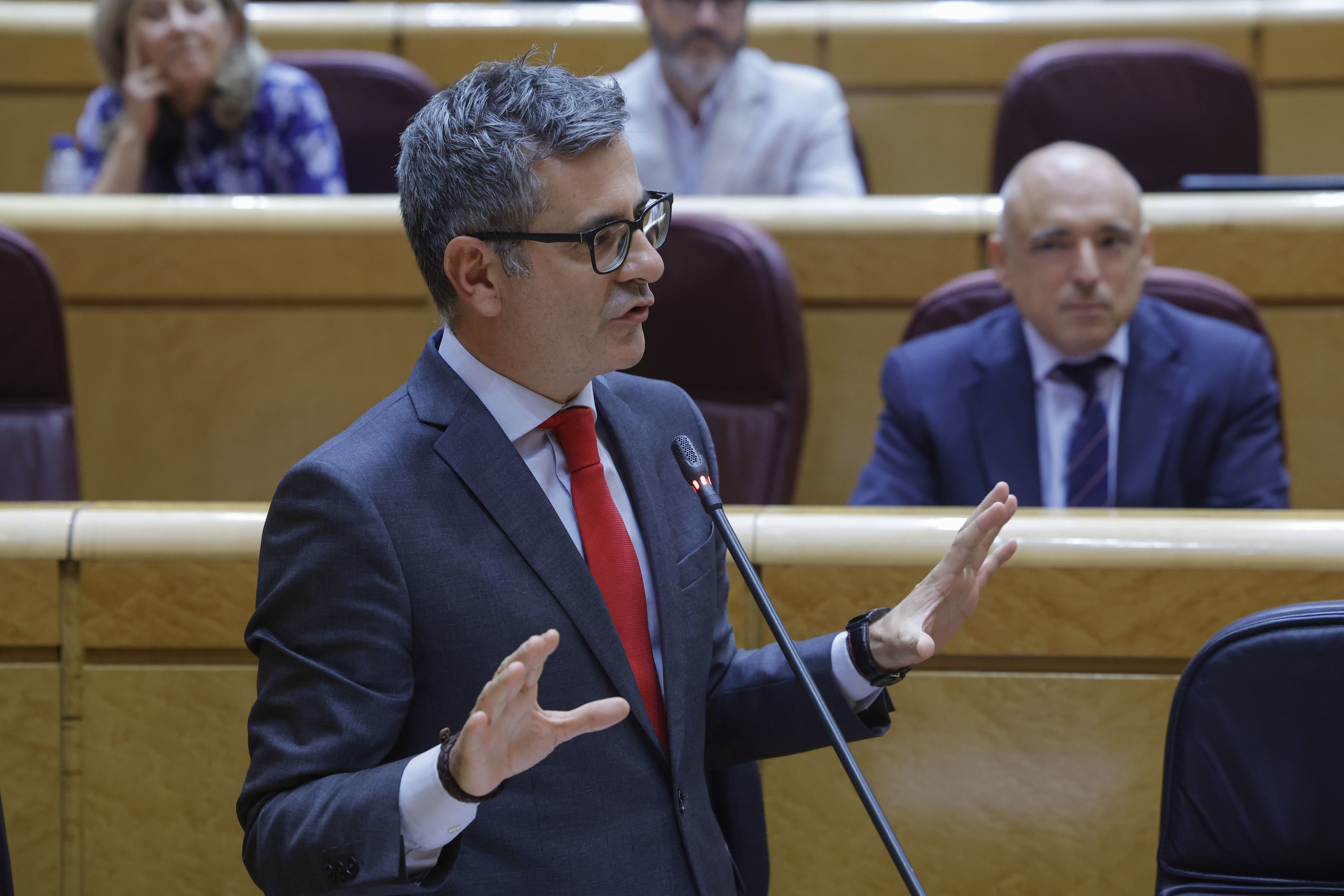 El ministro de la Presidencia, Justicia y Relaciones con las Cortes, Féliz Bolaños.