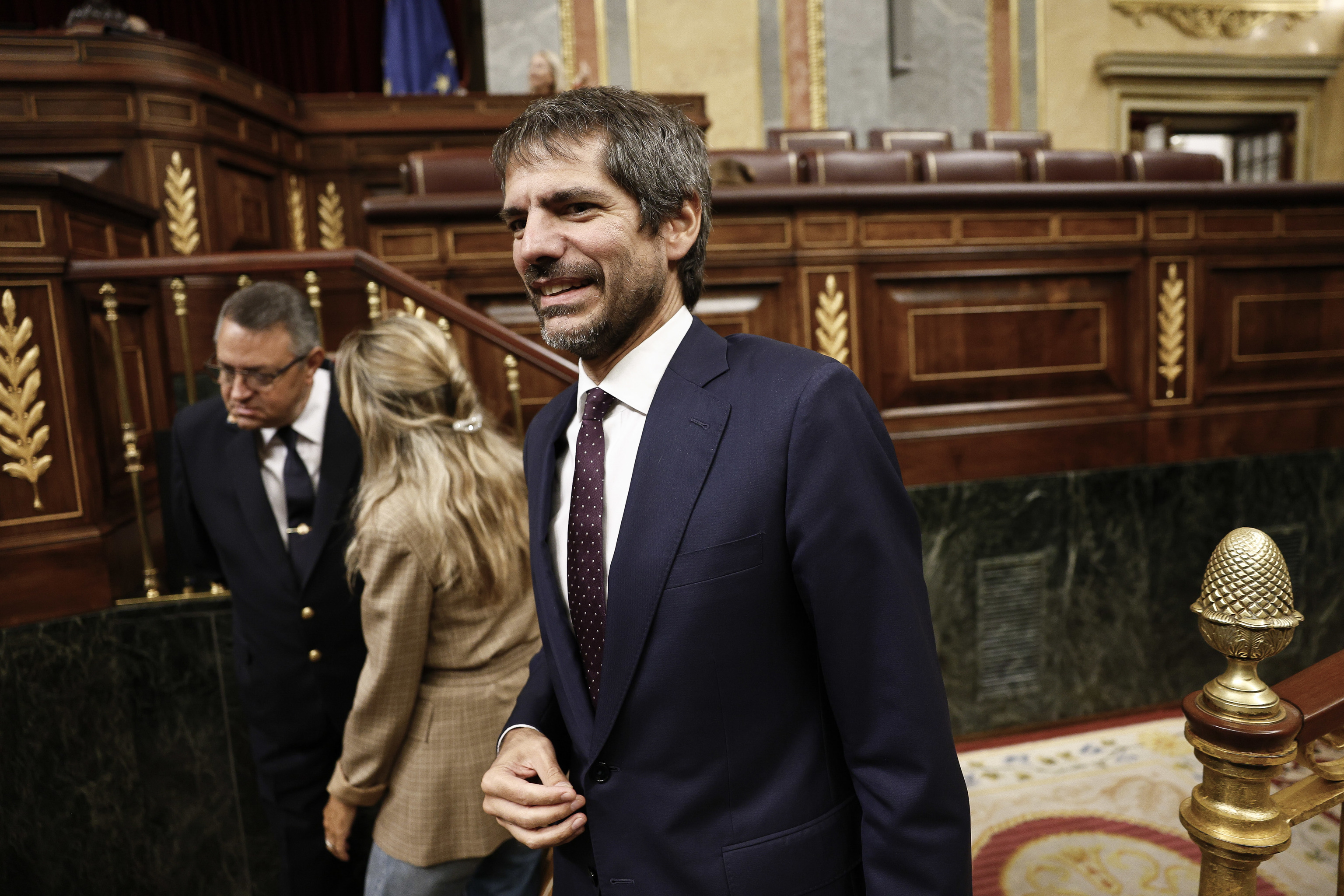 El ministro de Cultura, Ernest Urtasun, en el Congreso.