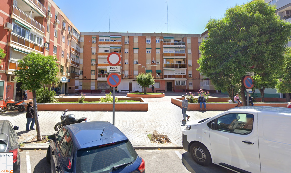 Lugar donde se encontró el cadáver, en Leganés.